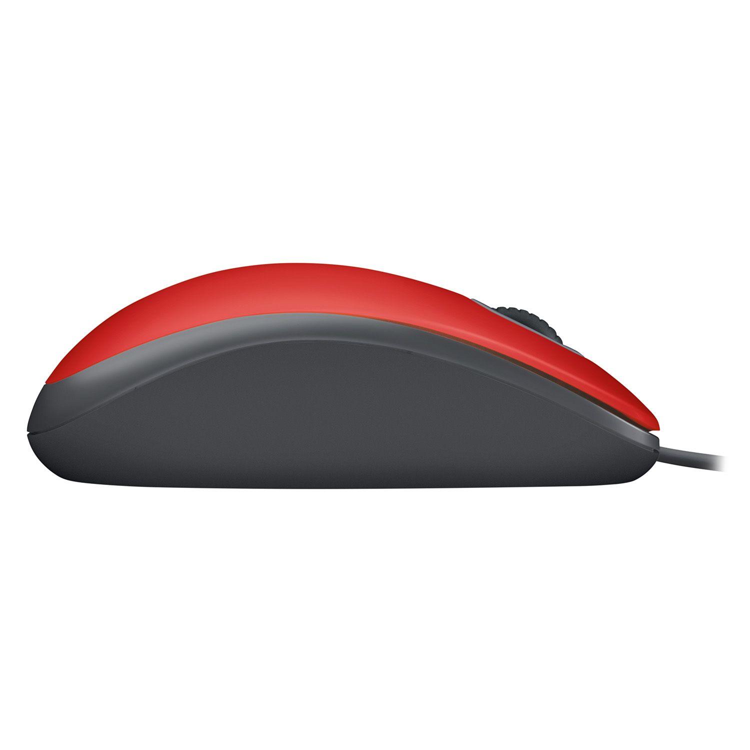 MOUSE LOGITECH M110 SILENT ROJO-4