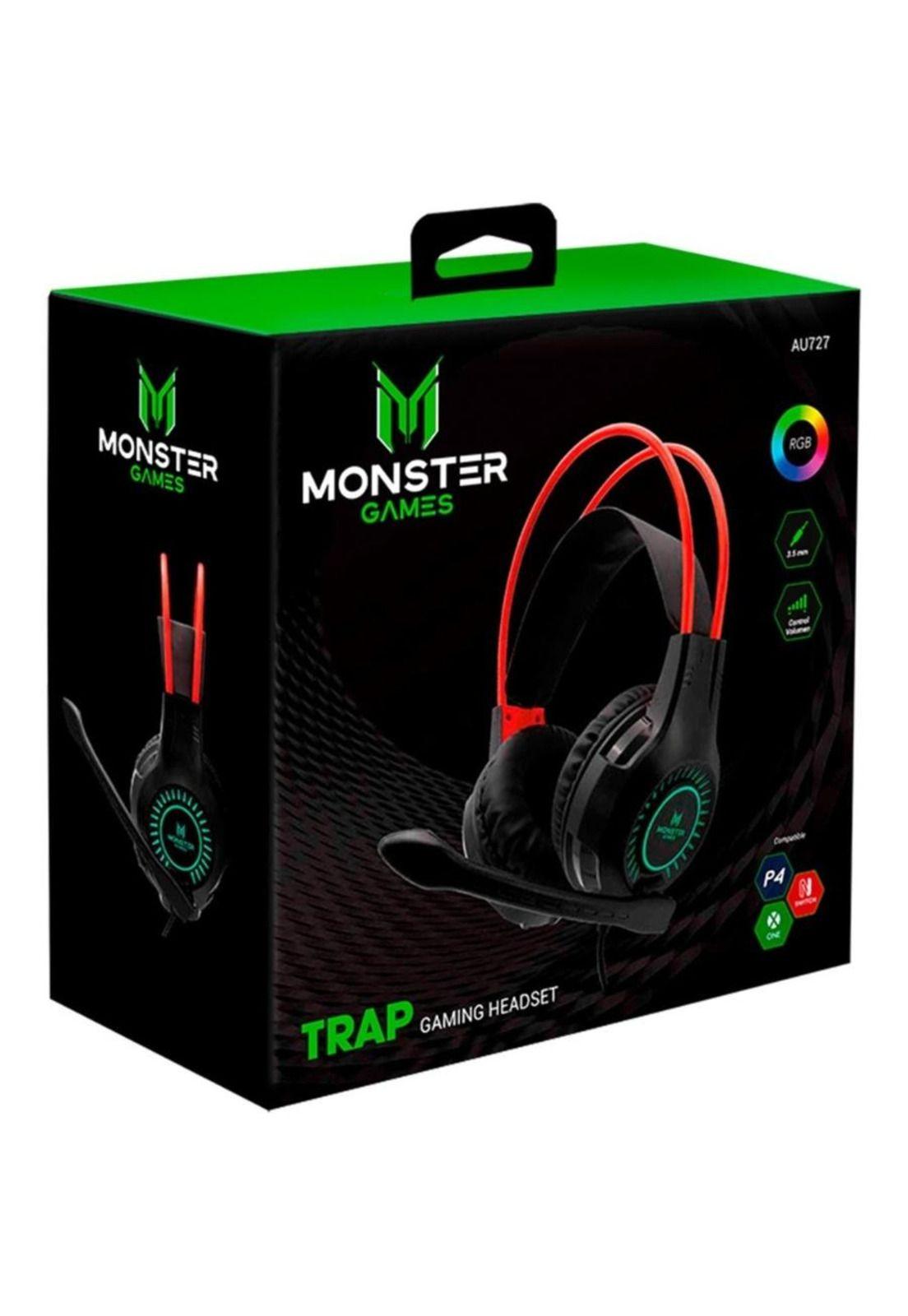 Au727 Headset Gamer Monster Trap-2