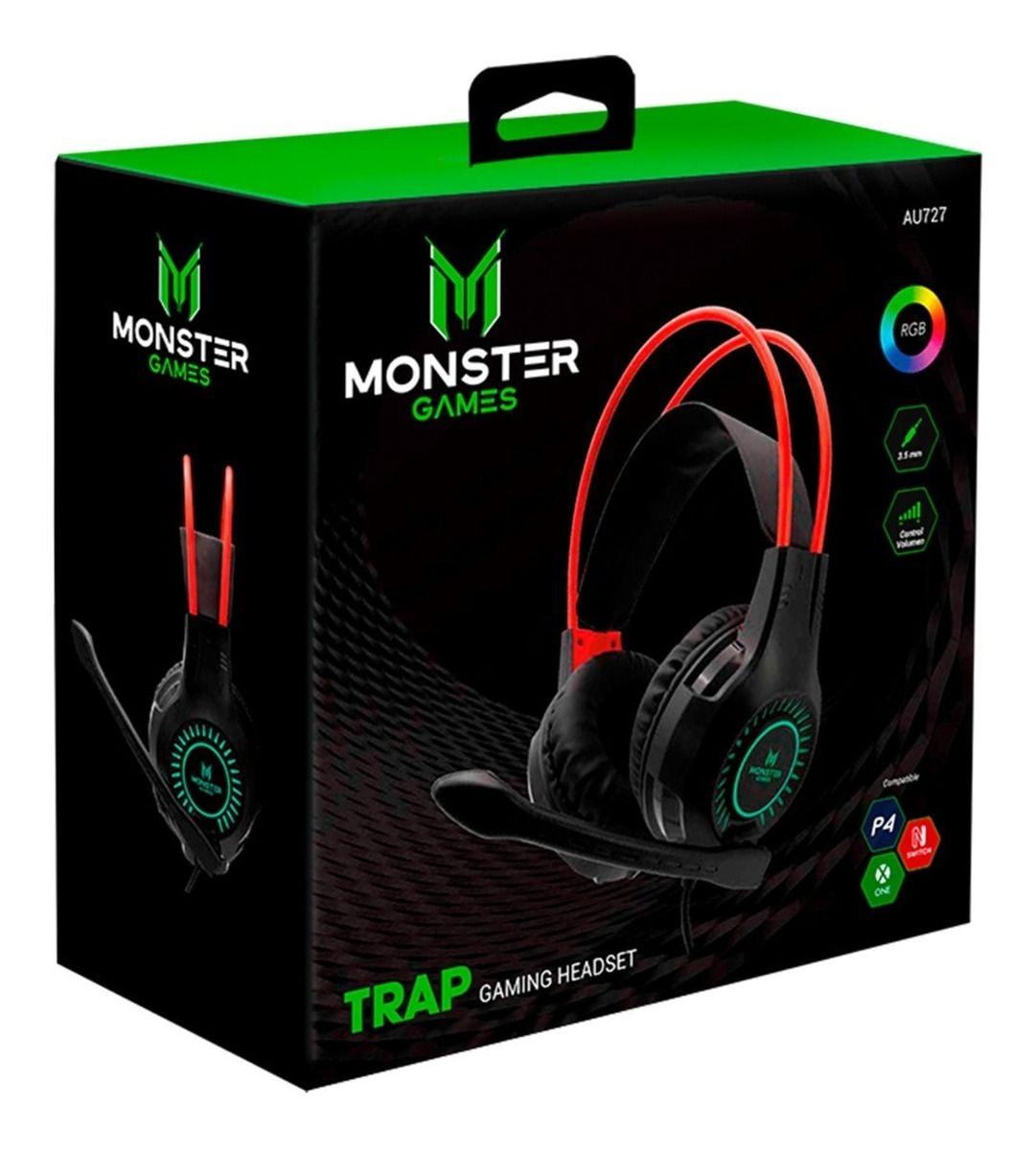 Au727 Headset Gamer Monster Trap-2