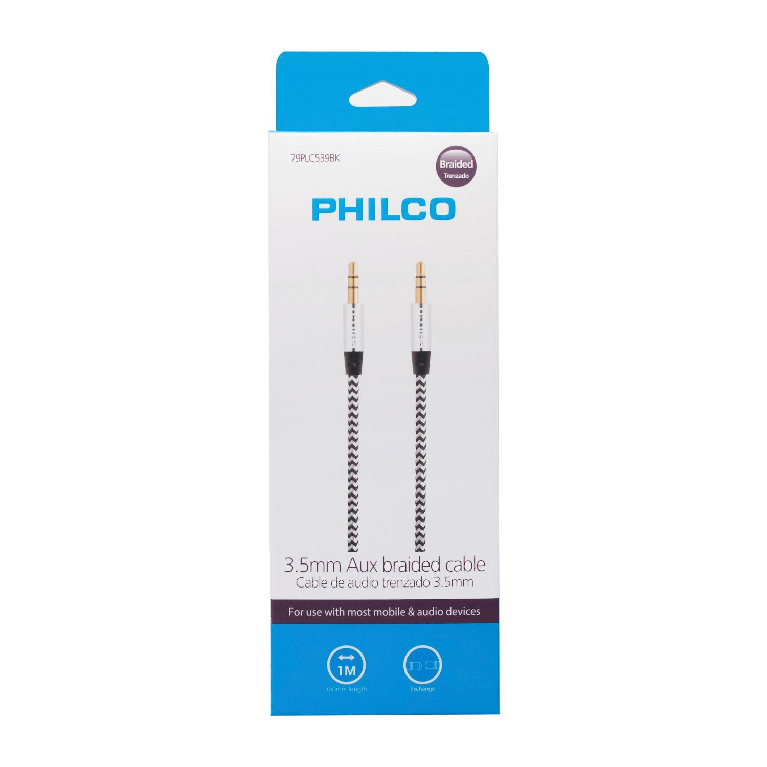 Cable auxiliar 3,5 mm philco 1 m-1