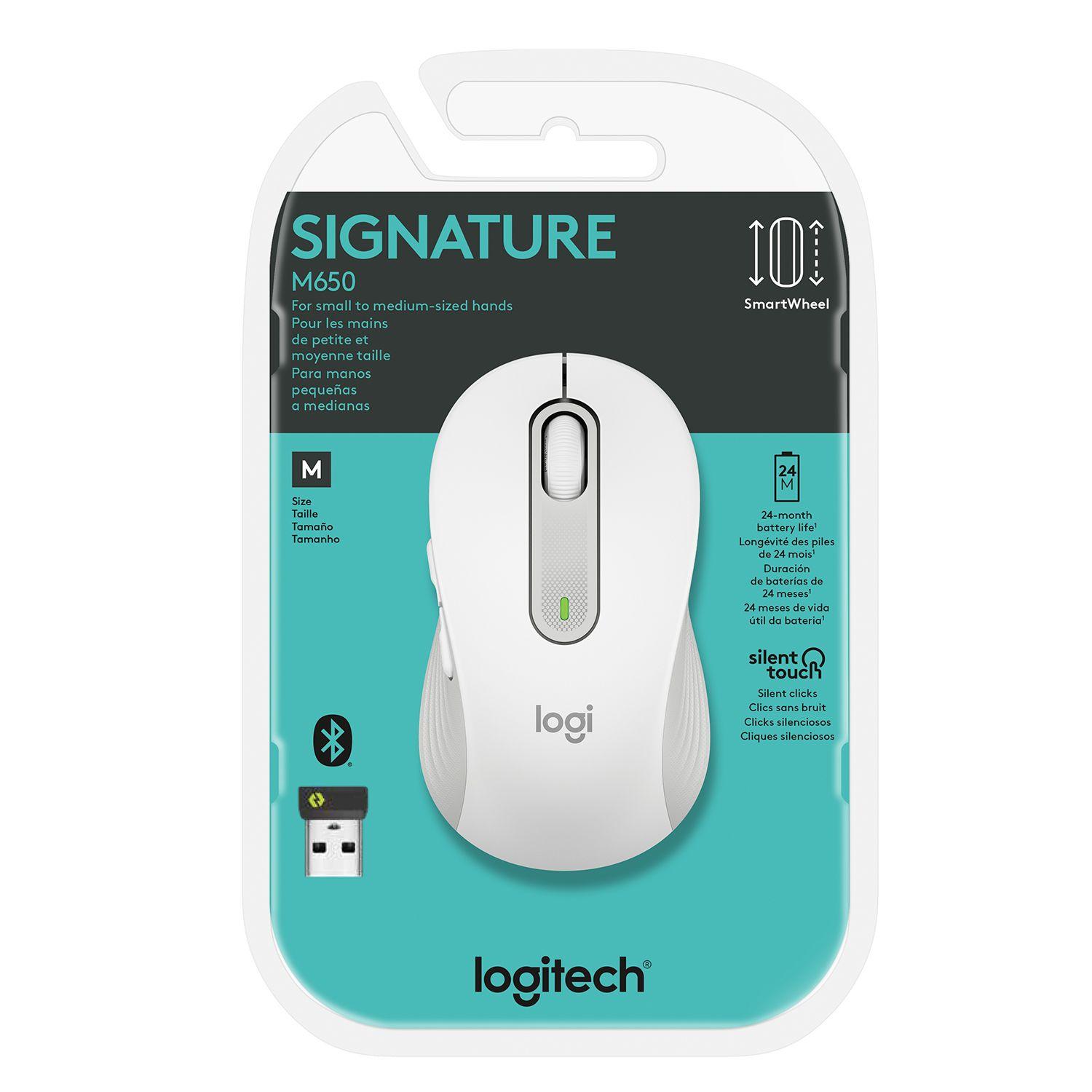 MOUSE LOGITECH M650 WHITE Open box-5