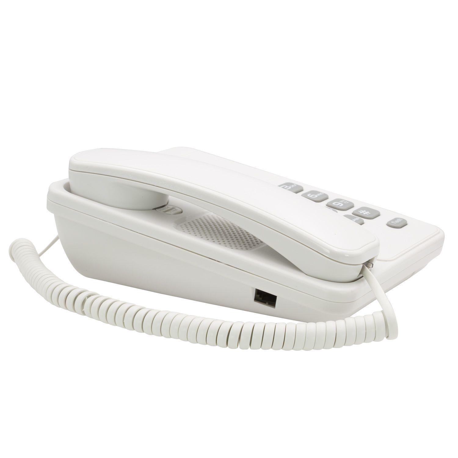 TELÉFONO DE MESA PARED UNIDEN BOTONES GRANDES IDEAL OFICINAS COLOR BLANCO Open box-4