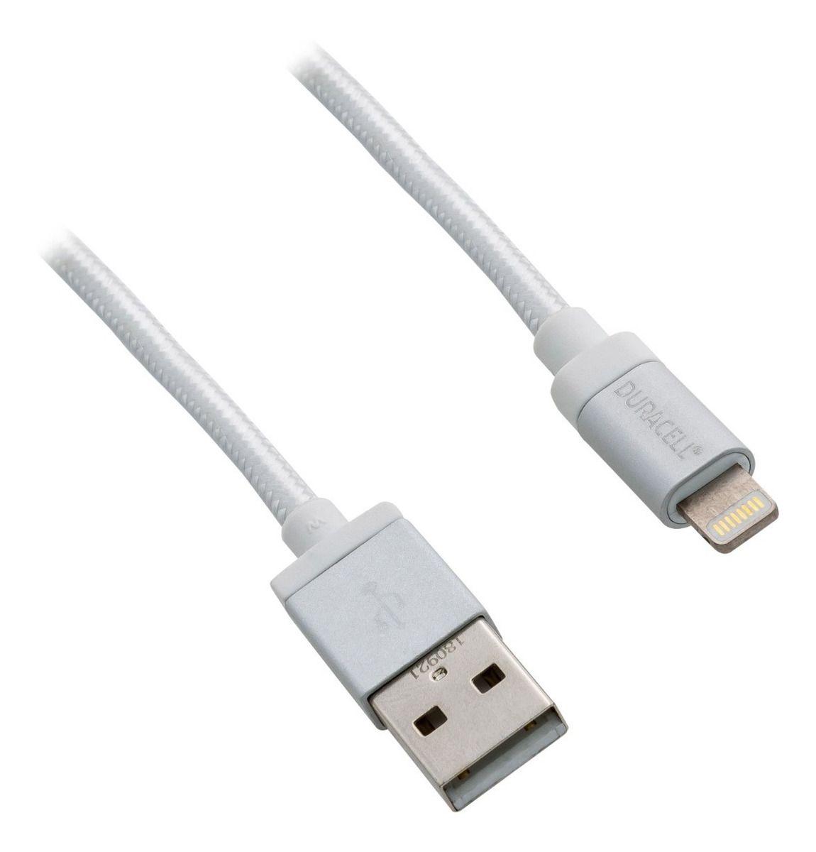 CABLE IPHONE 2.1 AMP. 3 MTS. DURACELL-1