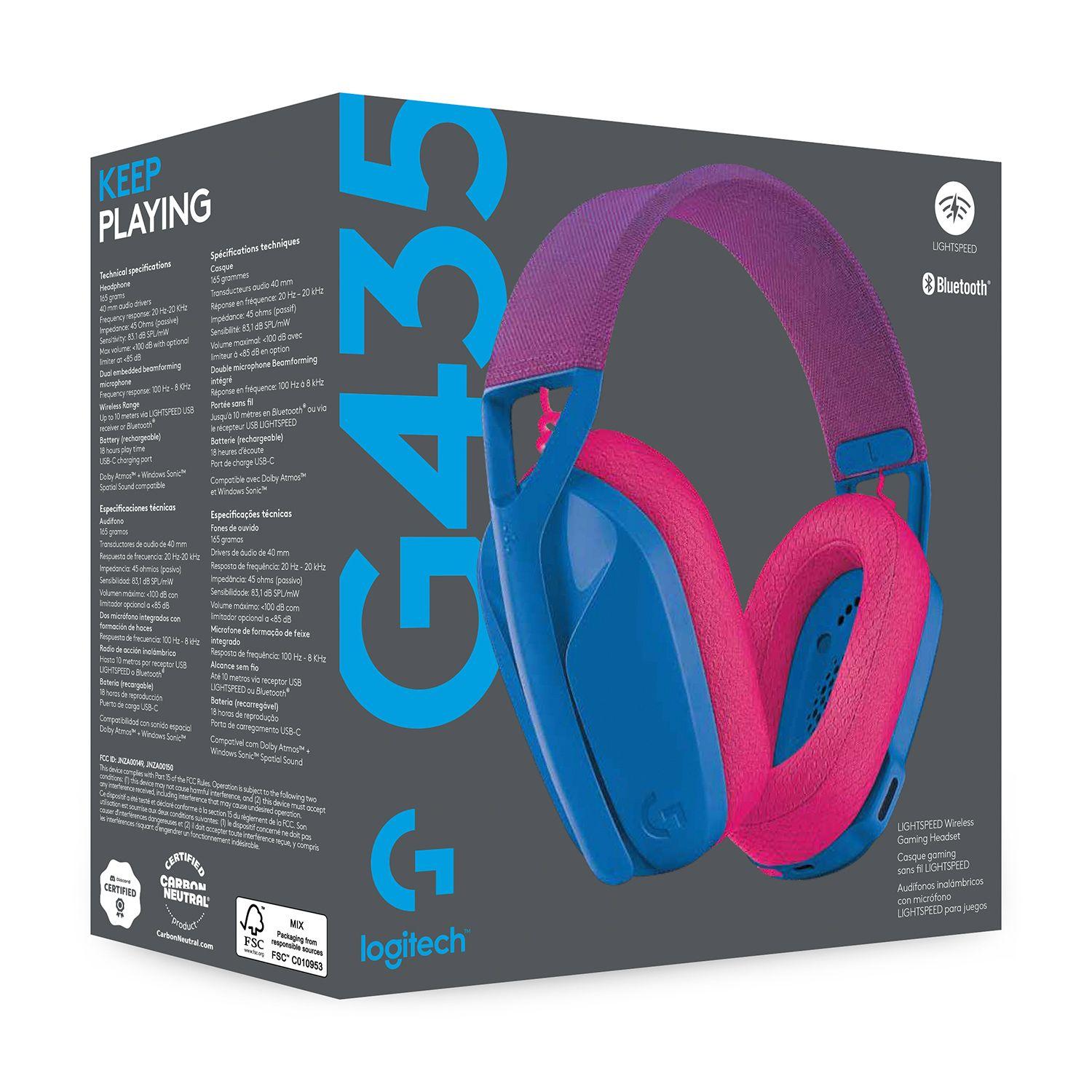 Headset G435 Azul Open box-5