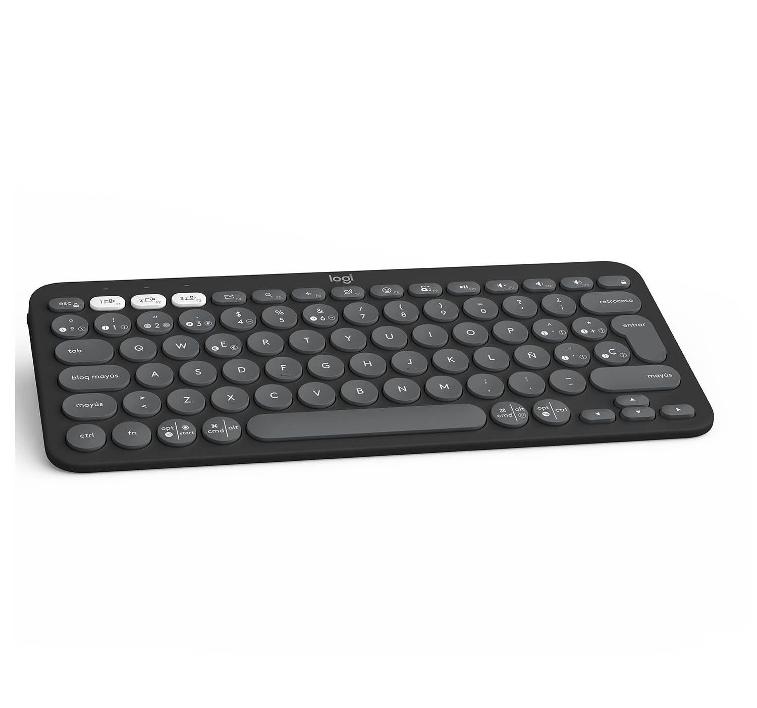 TECLADO PEBBLE 2 K380 GRAFITO Open box-2