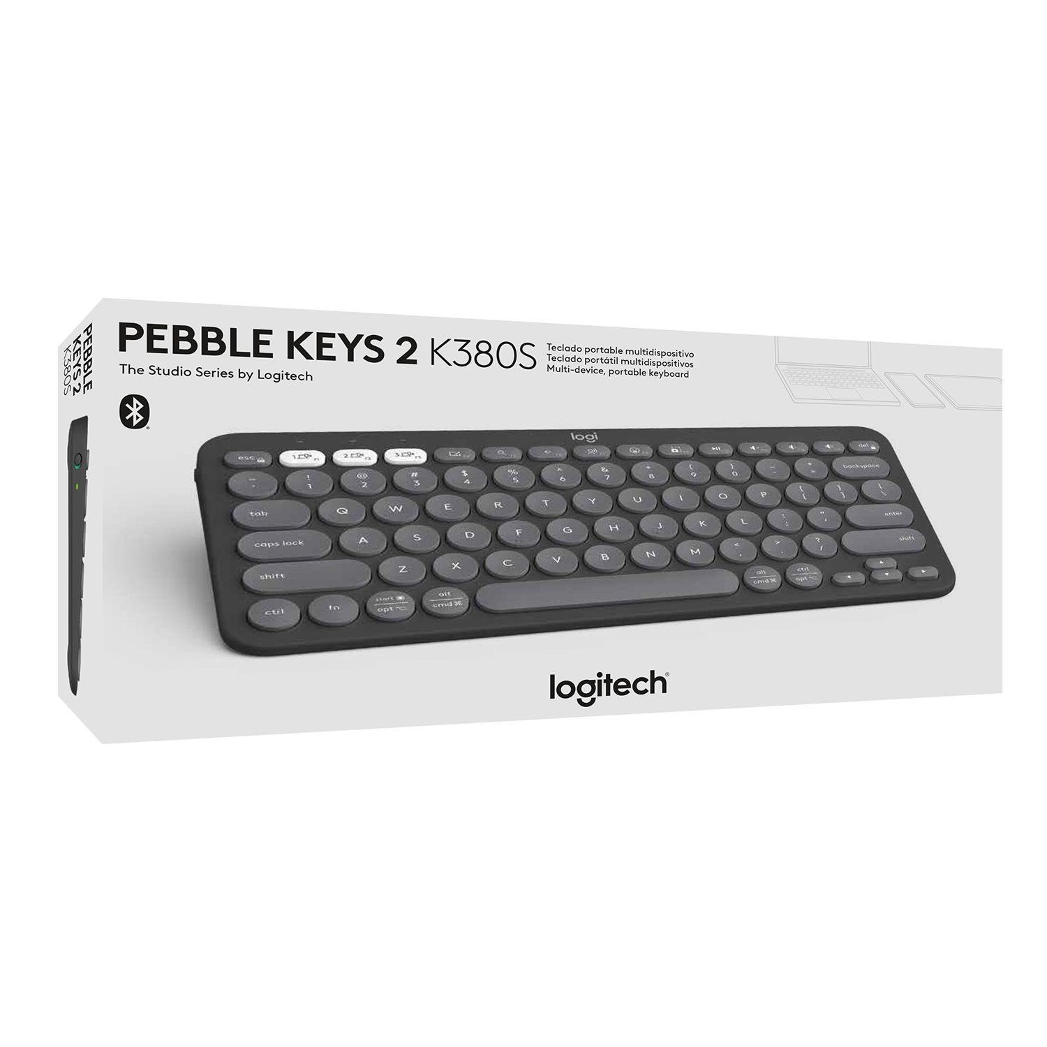 TECLADO PEBBLE 2 K380 GRAFITO Open box-3