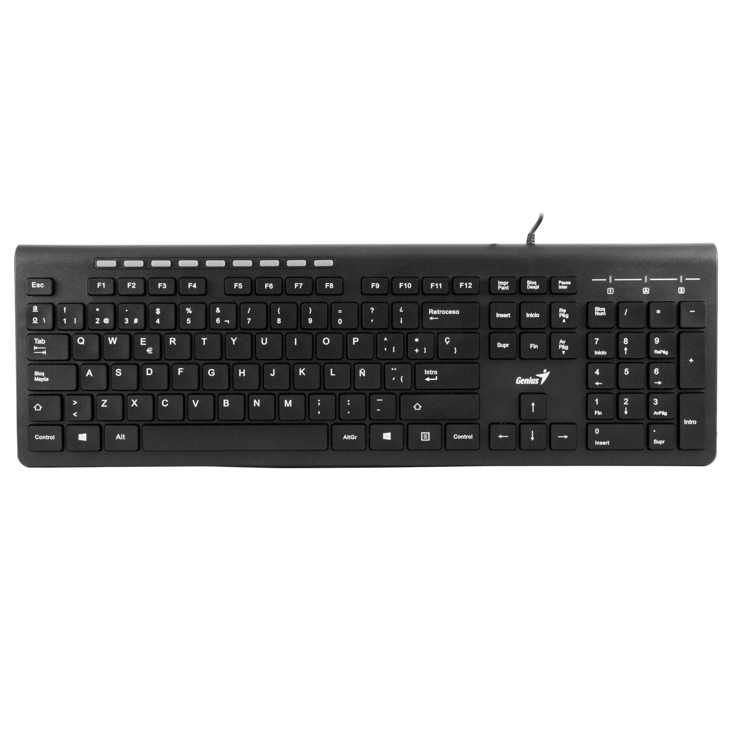 SLIMSTAR 230 TECLADO ALÁMBRICO USB NEGRO-2