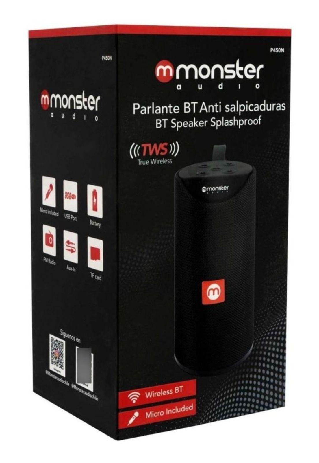 Parlante Bt Monster Audio Negro-3
