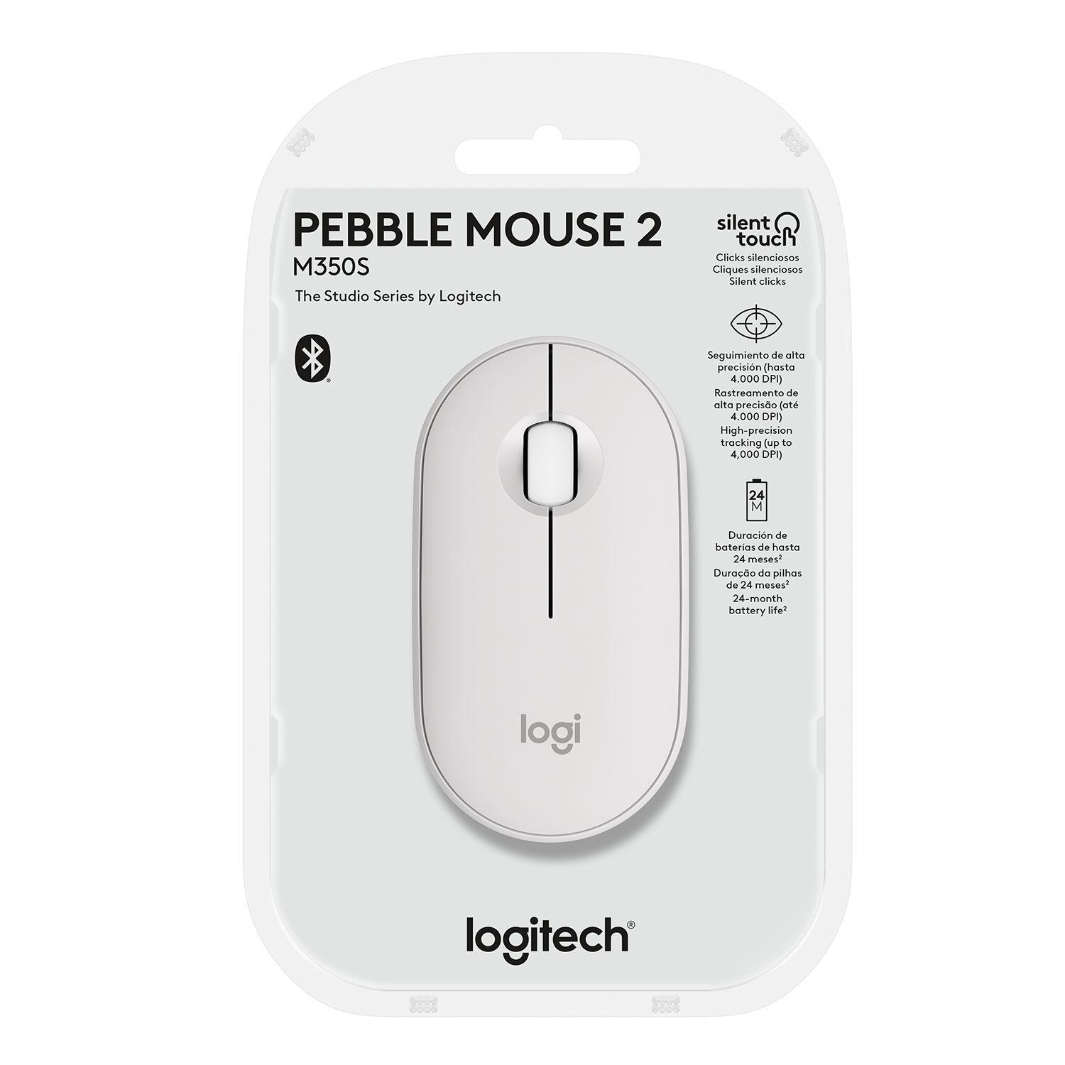 MOUSE PEBBLE 2 M350S BLANCO-2