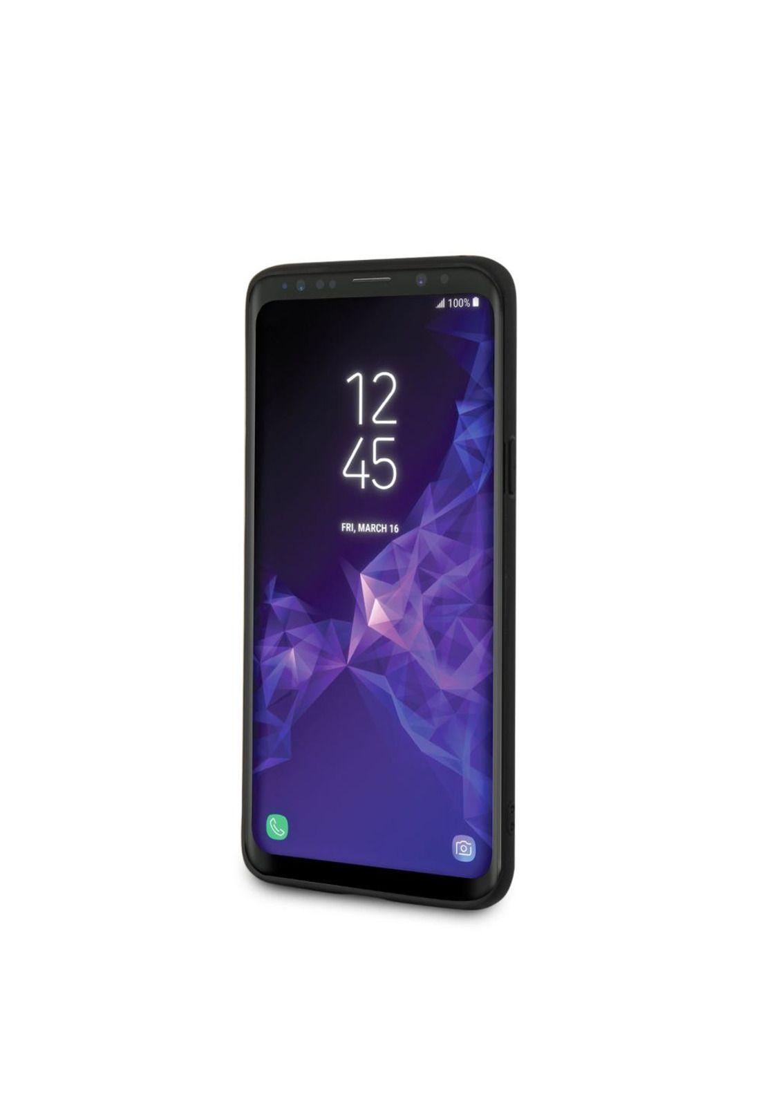 CARCASA BMW P/GALAXY S9 CUERO GENUINO NEGRO BMHCS9CAPRBK-0
