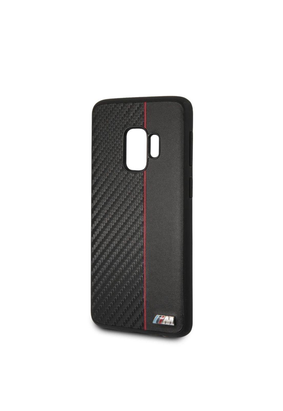 CARCASA BMW P/GALAXY S9 CUERO GENUINO NEGRO BMHCS9CAPRBK-2