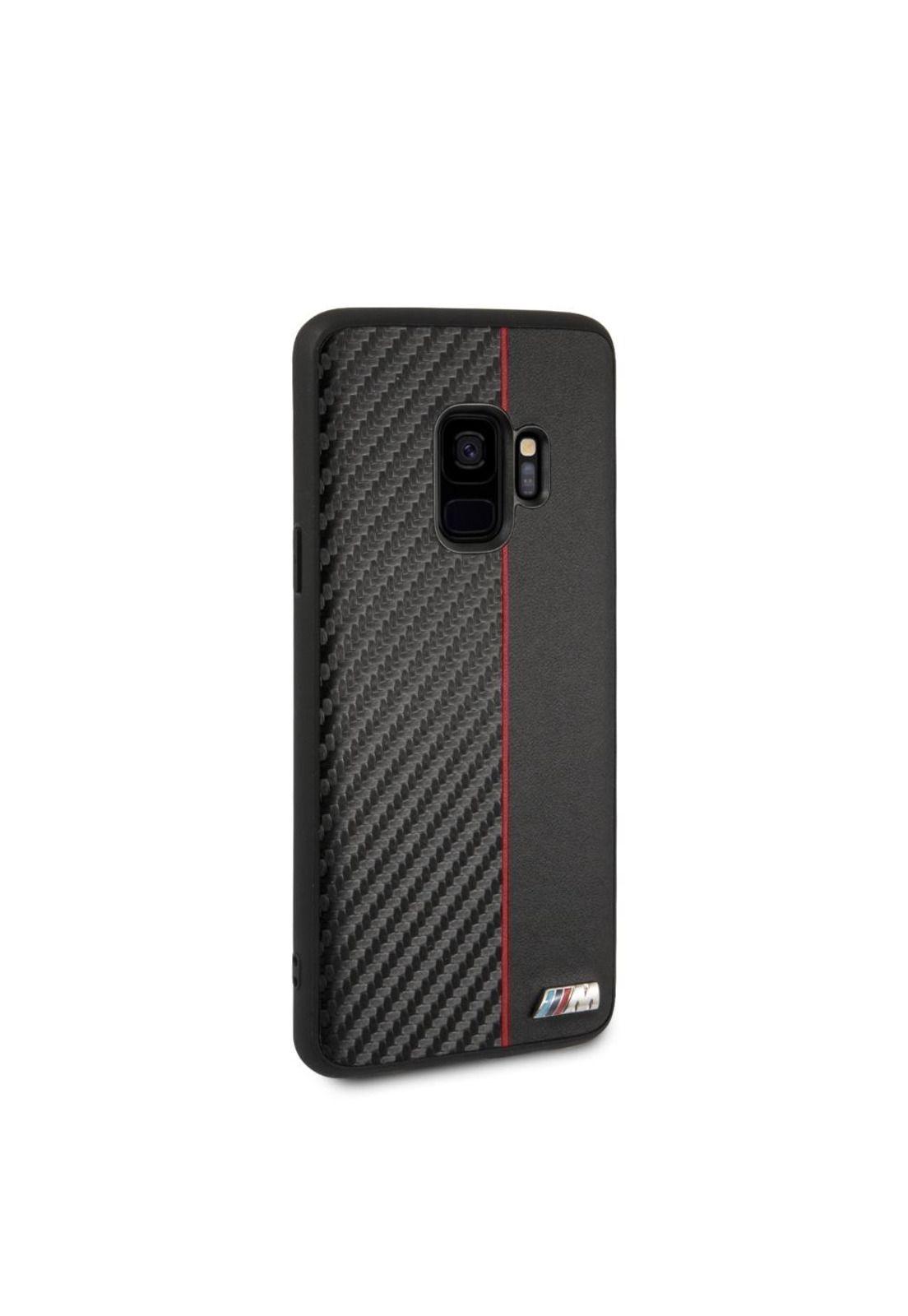 CARCASA BMW P/GALAXY S9 CUERO GENUINO NEGRO BMHCS9CAPRBK-3