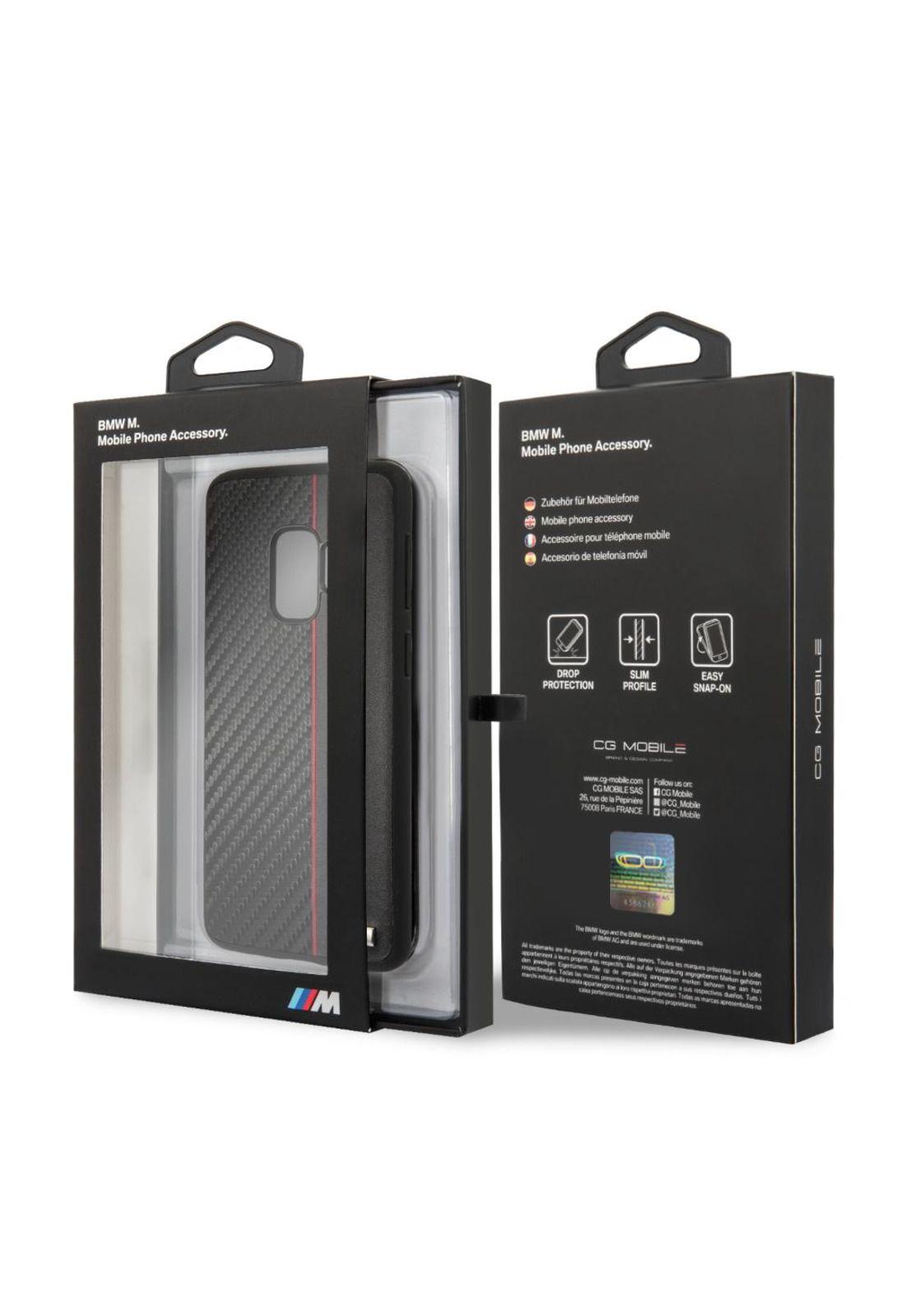 CARCASA BMW P/GALAXY S9 CUERO GENUINO NEGRO BMHCS9CAPRBK-7