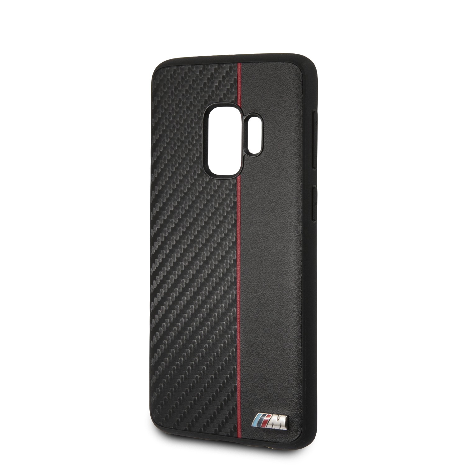 CARCASA BMW P/GALAXY S9 CUERO GENUINO NEGRO BMHCS9CAPRBK-2
