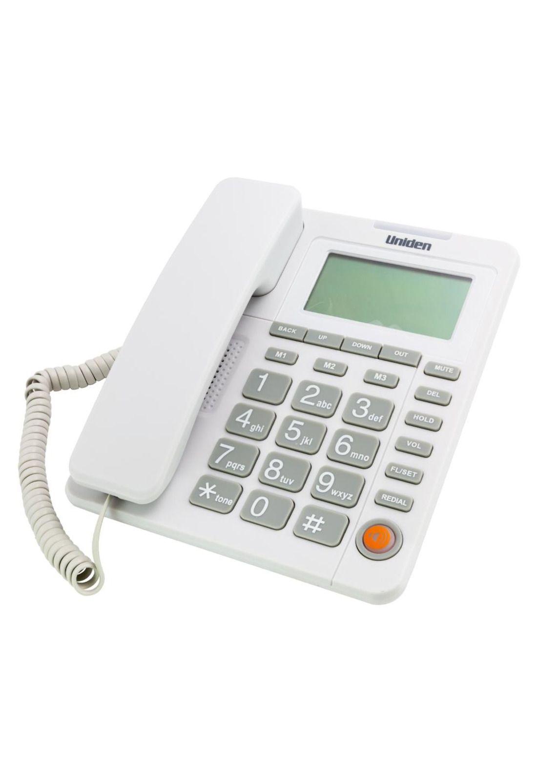 TELEFONO SOBREMESA M.LIBRES C/ID UNIDEN BLANCO 7408-5