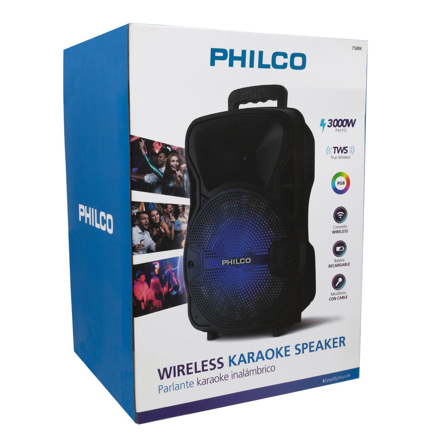 PARLANTE KARAOKE BT 8 PULGADAS PHILCO-0