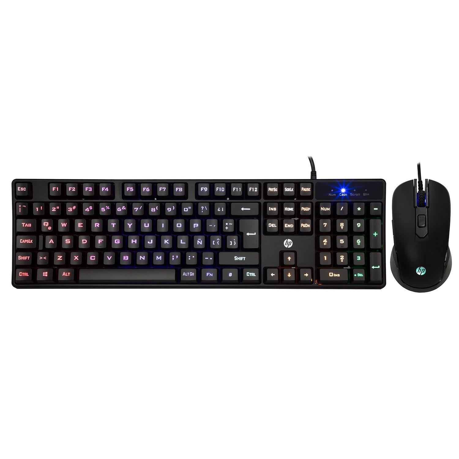 Combo Teclado Mouse Hp Multimedia Español Membrana Km200 Open box-1