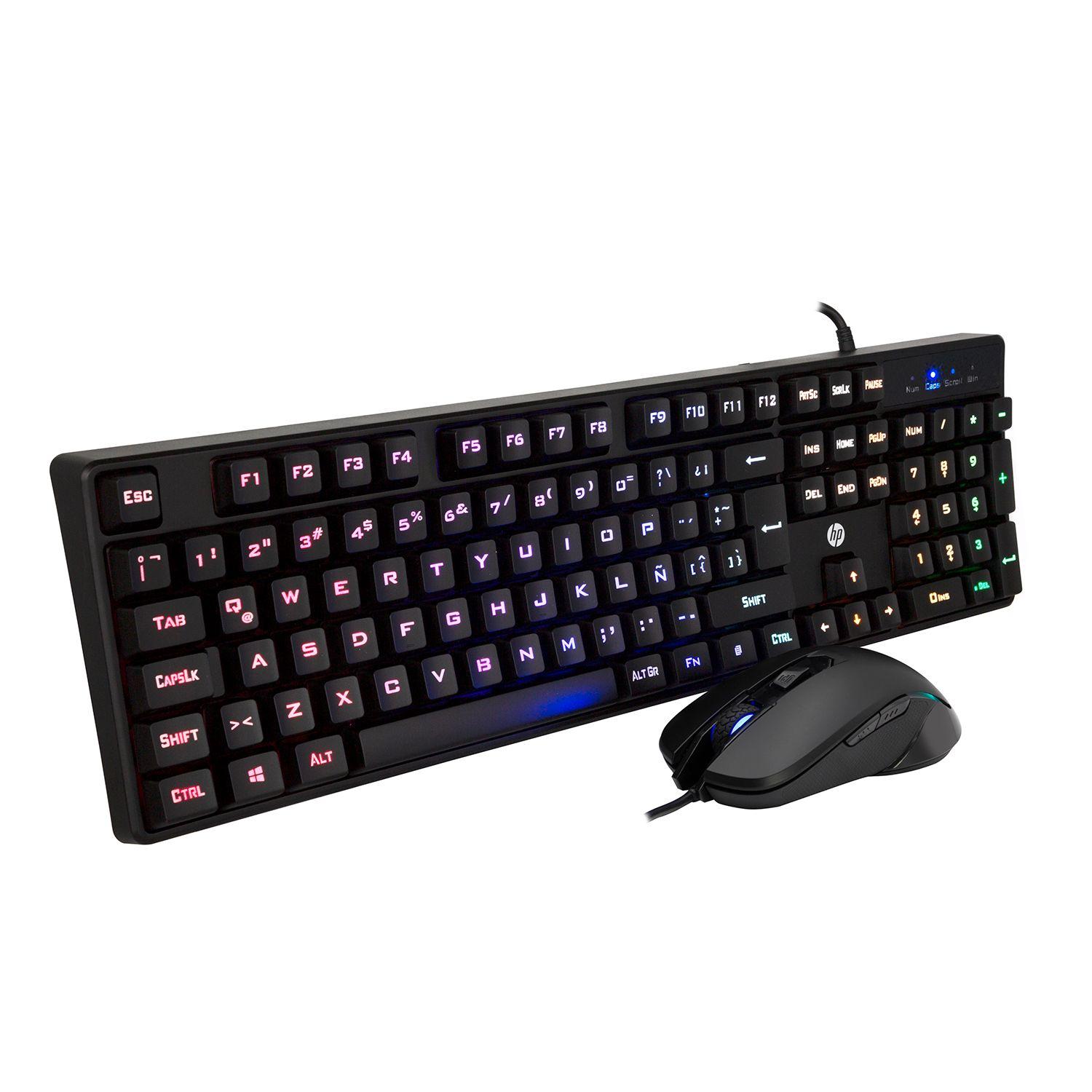 Combo Teclado Mouse Hp Multimedia Español Membrana Km200 Open box-2