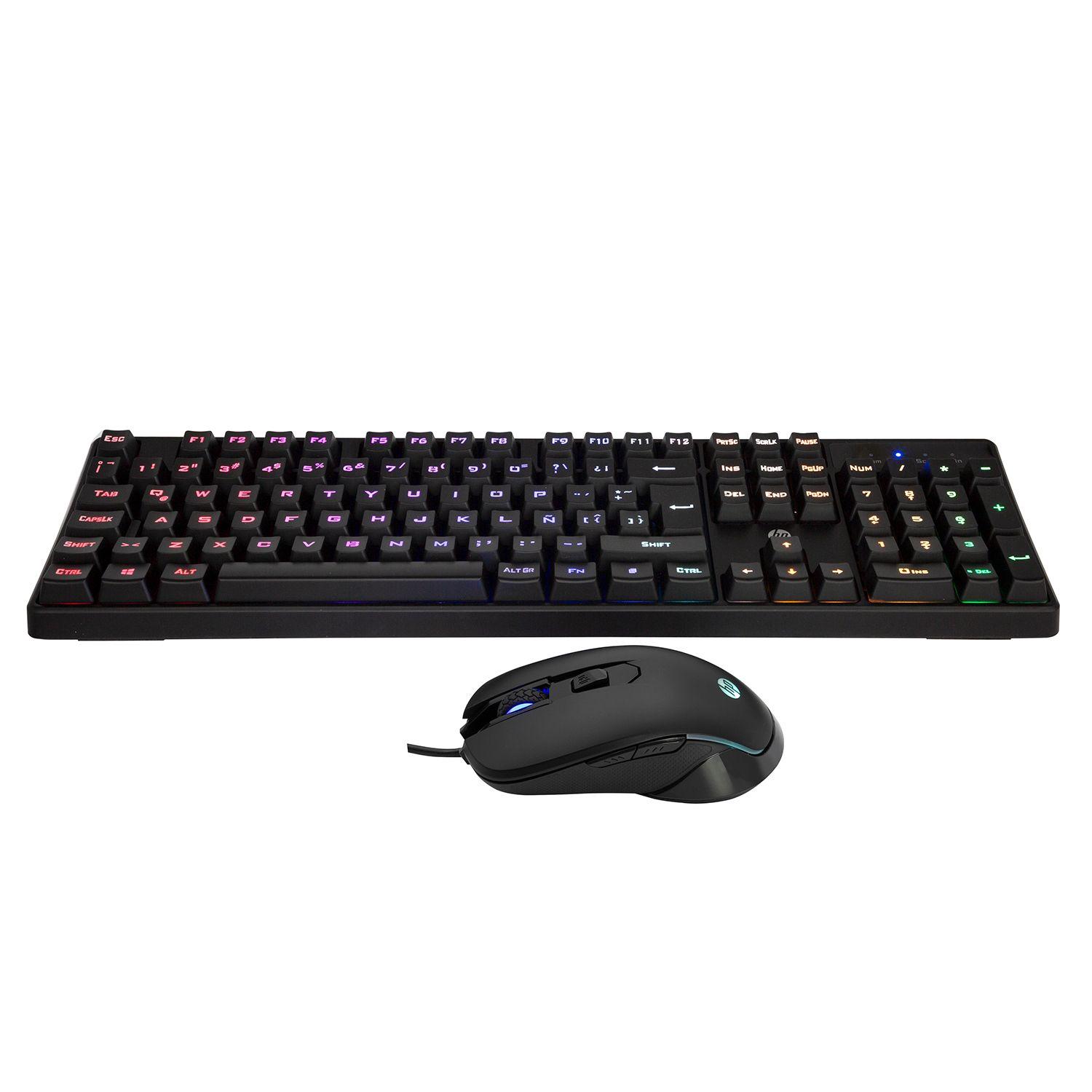 Combo Teclado Mouse Hp Multimedia Español Membrana Km200 Open box-4