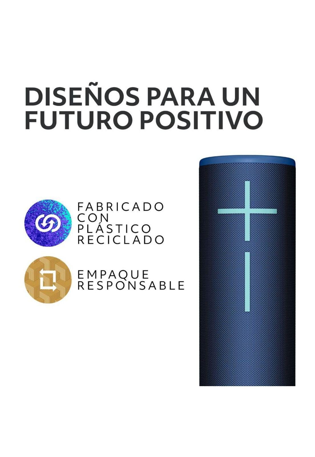 Parlante Logitech Azul Port. BOOM 4-4