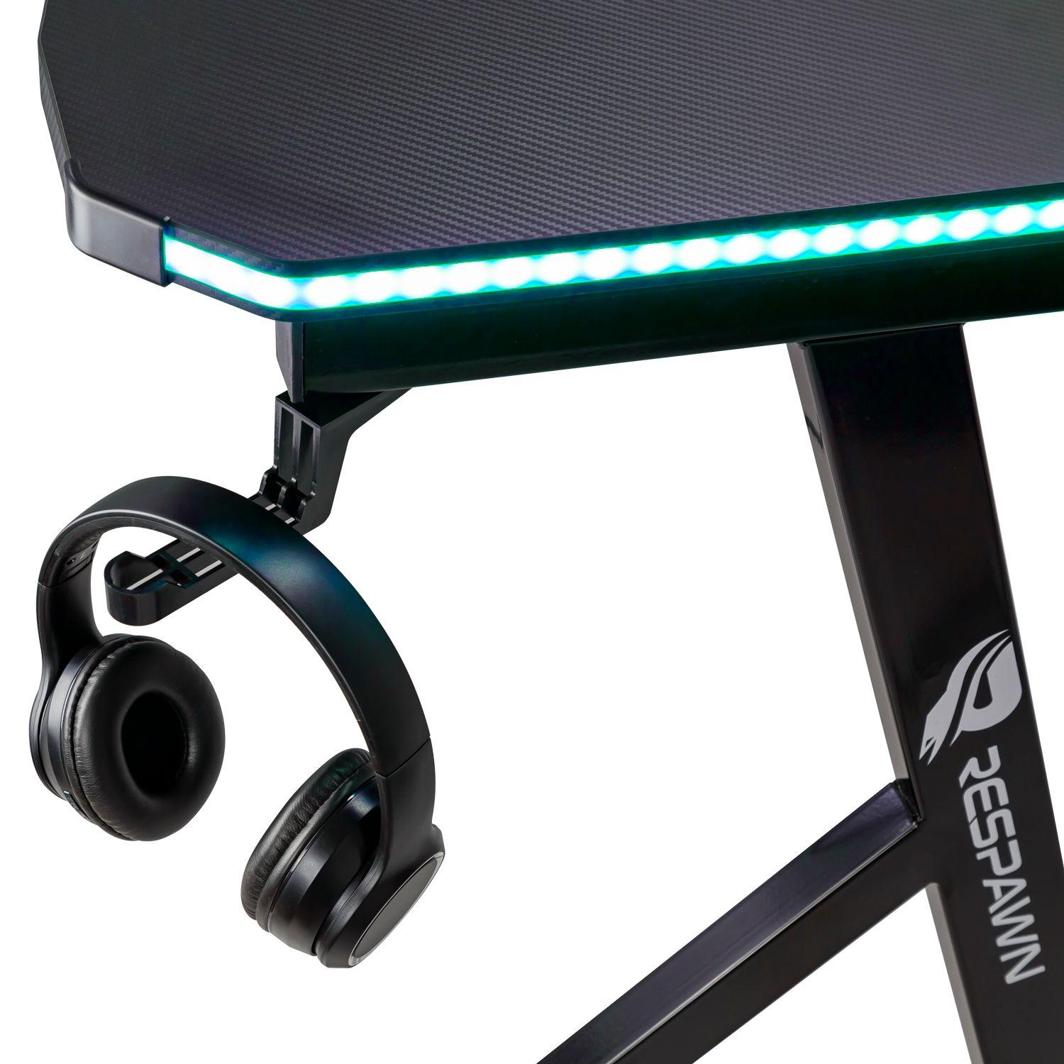 MESA GAMER RGB CREMOTO MOD GT 500 BK + PAD MOUSE 114-11