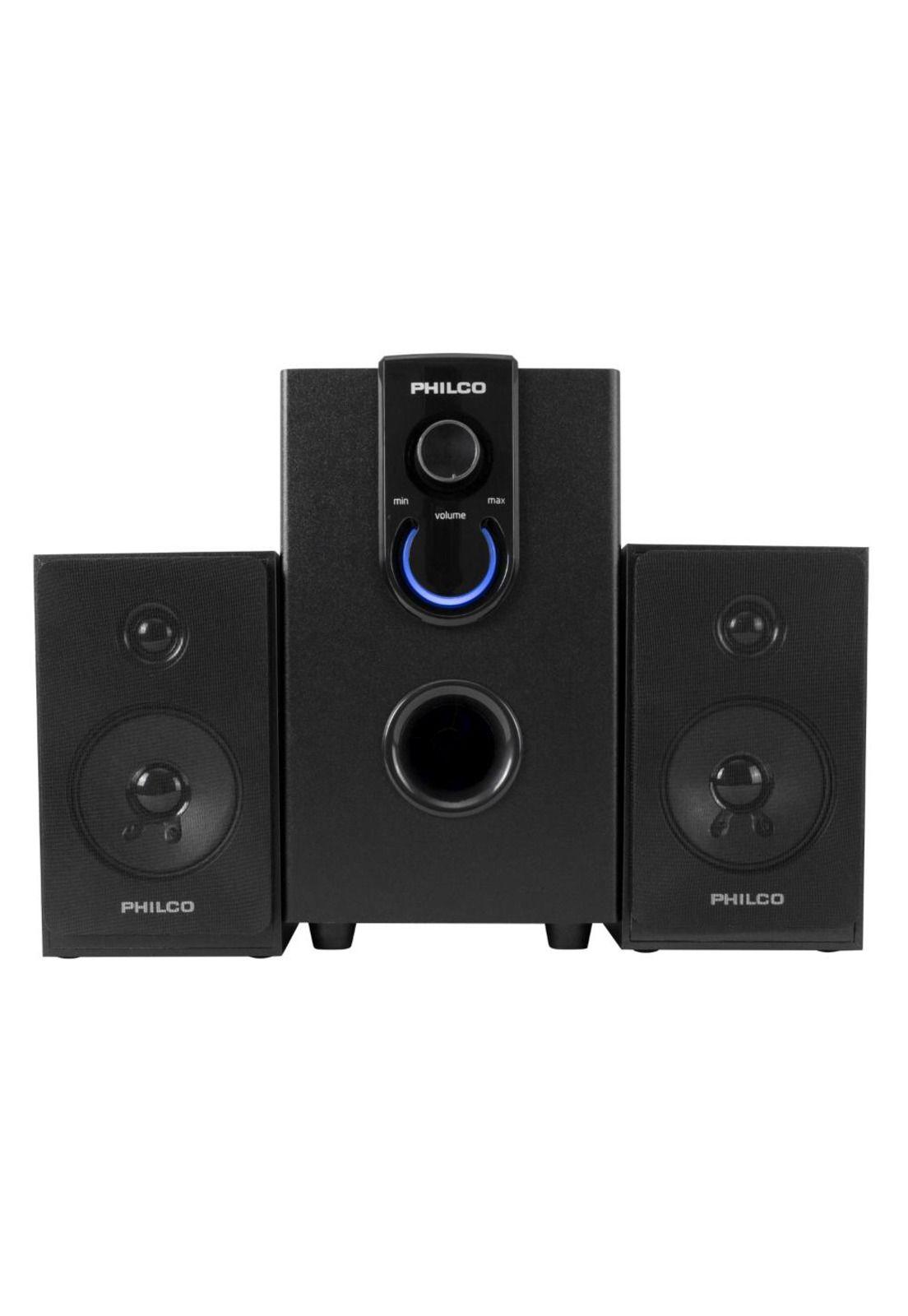 PARLANTE PHILCO 2.1 USB 600 WATSS-0