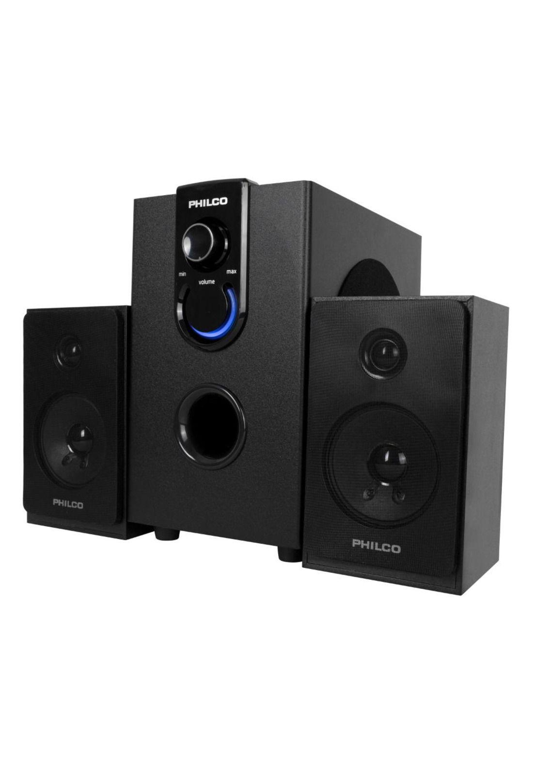PARLANTE PHILCO 2.1 USB 600 WATSS-1