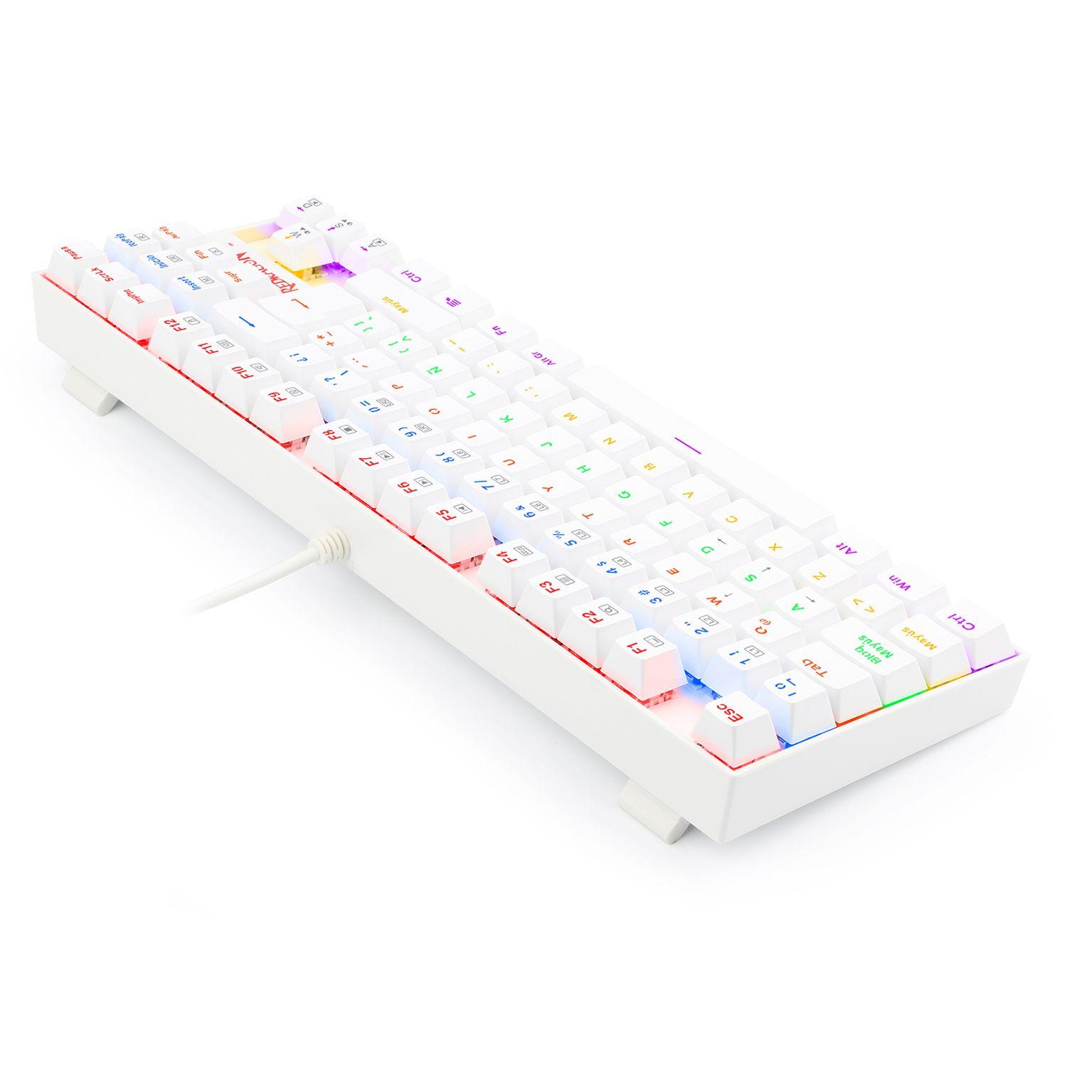 K552W-KR-SP TECLADO KUMARA RAINBOW WHITE SWITCH ROJO SP Open box-4