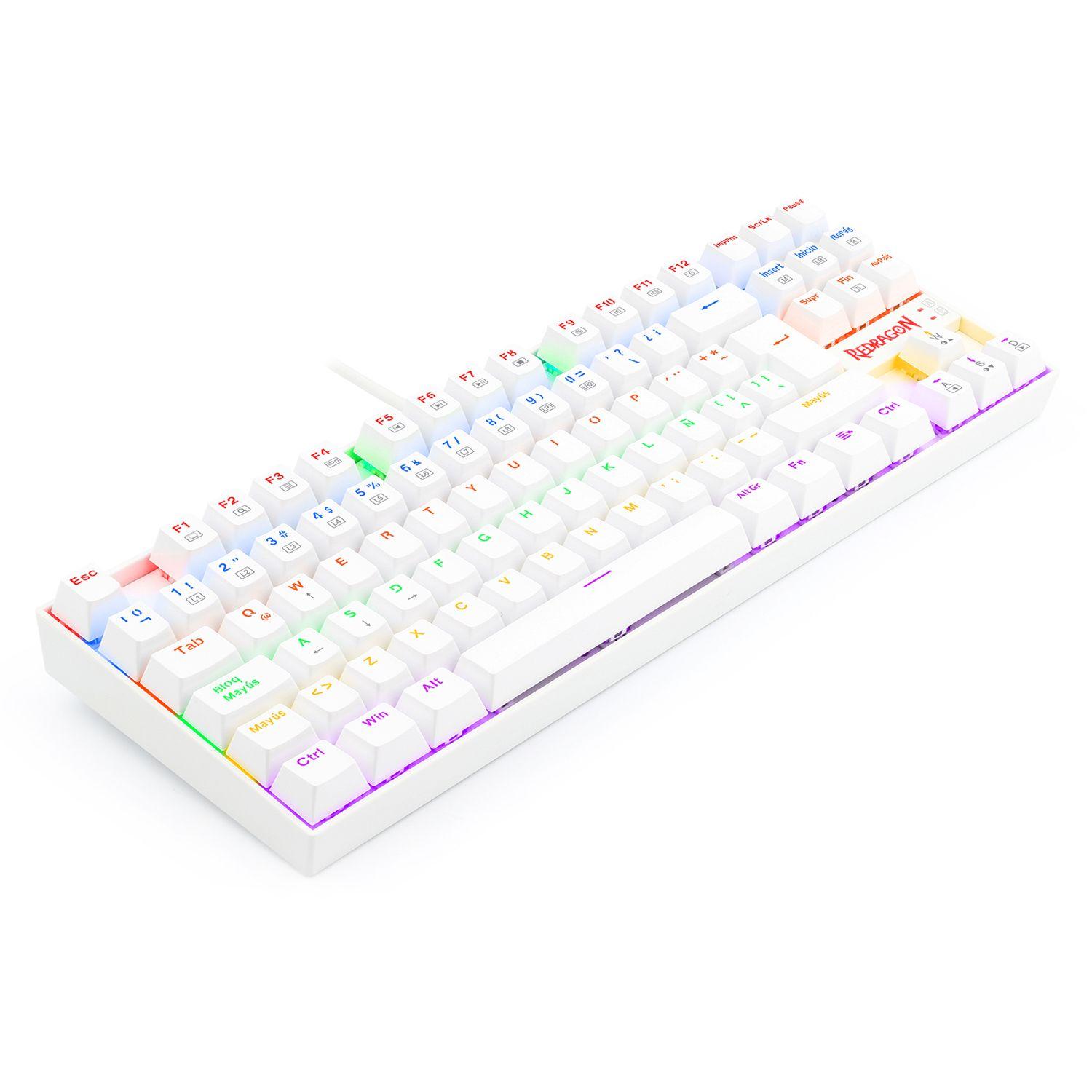 K552W-KR-SP TECLADO KUMARA RAINBOW WHITE SWITCH ROJO SP Open box-6