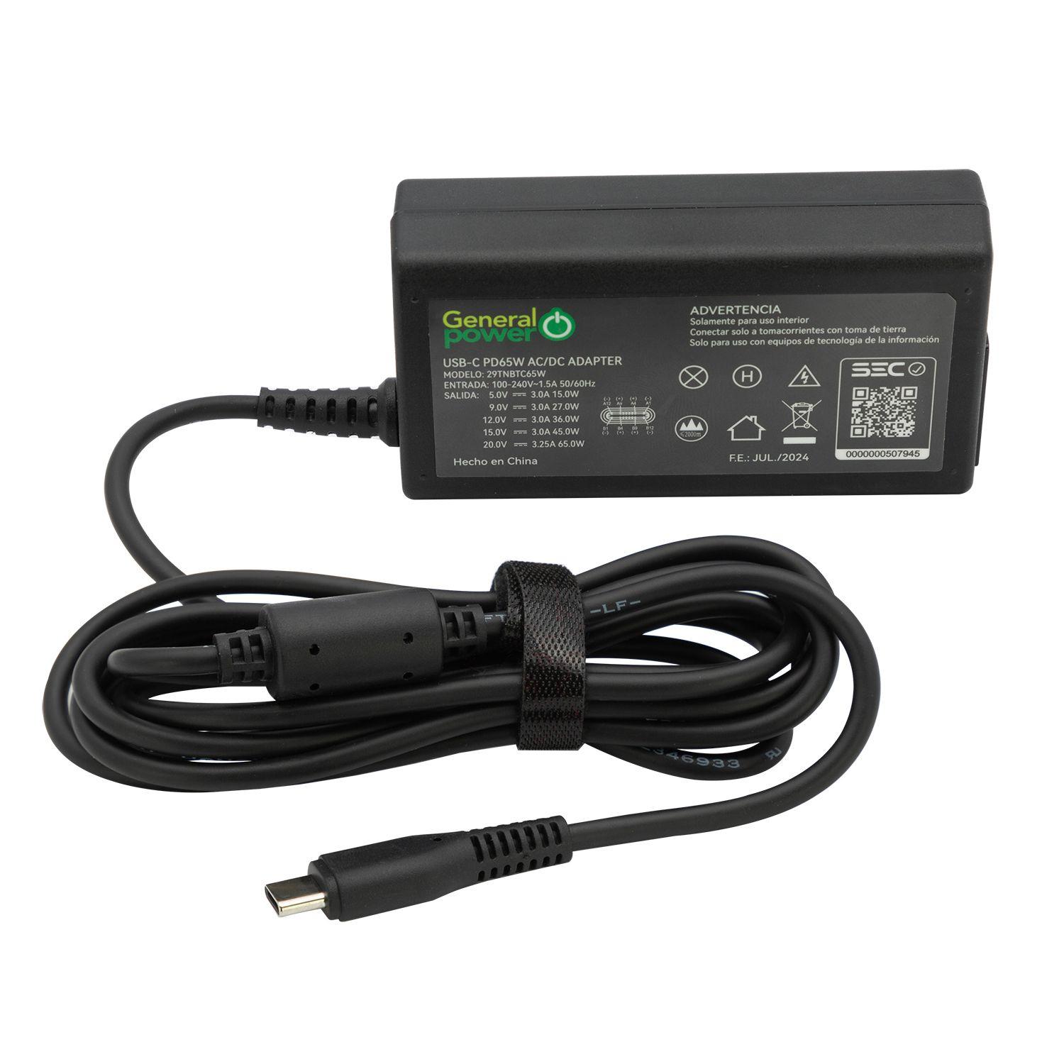 Cargador Notebook Tipo C PD 65W Universal-2