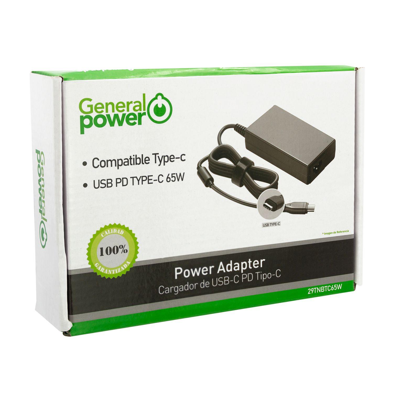 Cargador Notebook Tipo C PD 65W Universal-3