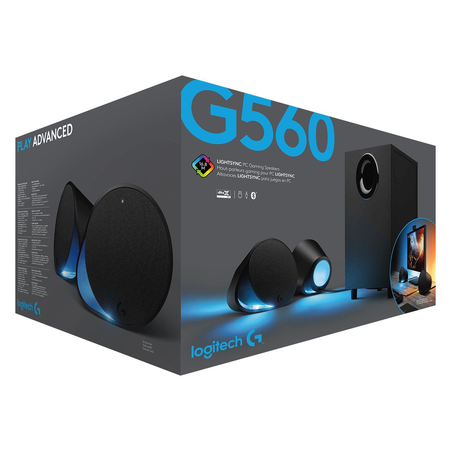 980-001310 PARLANTE GAMER LOGITECH LIGHTSYNC G560-2