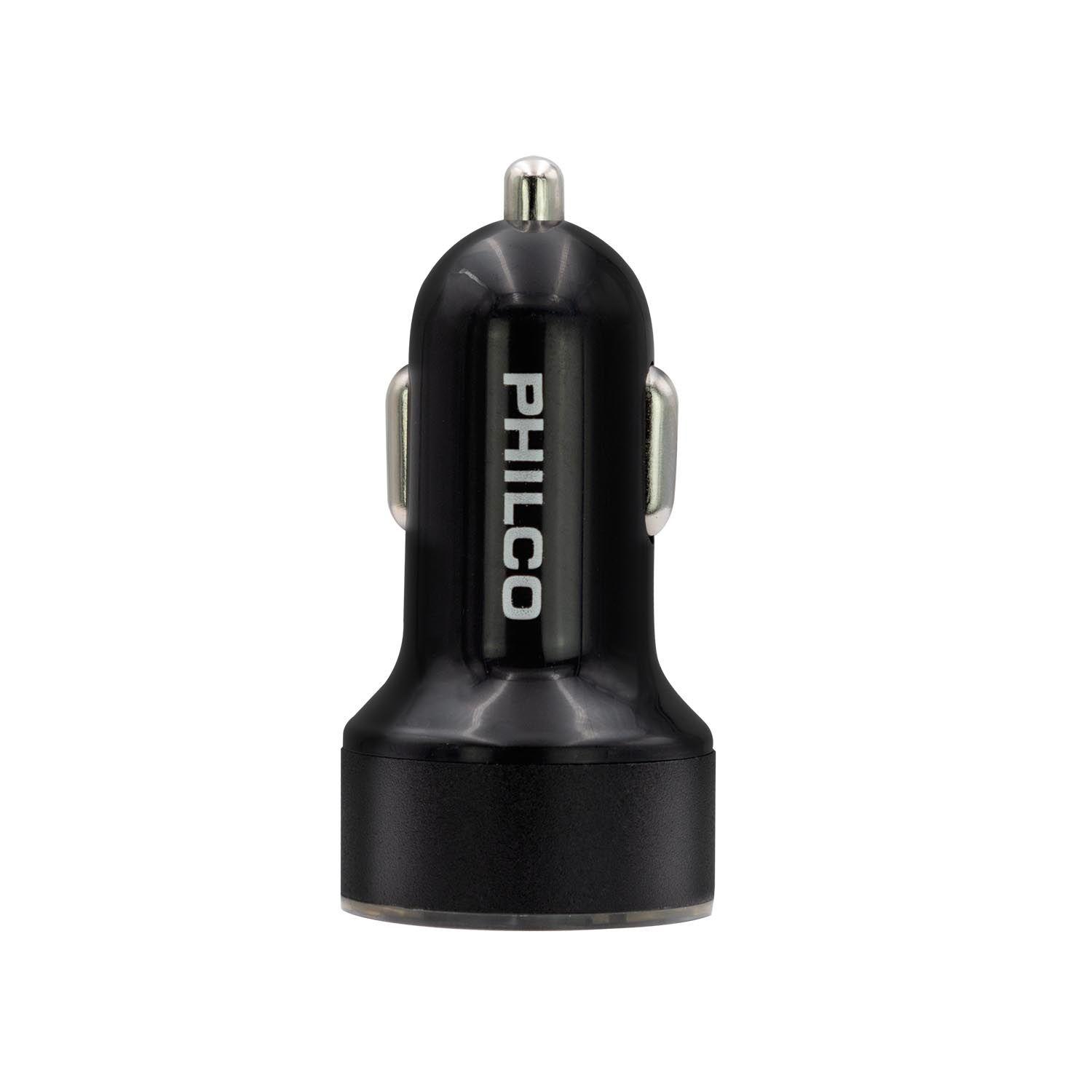 Cargador Auto Qc 3.0 Usb + Usb C Con Pantalla Led Philco Col-2