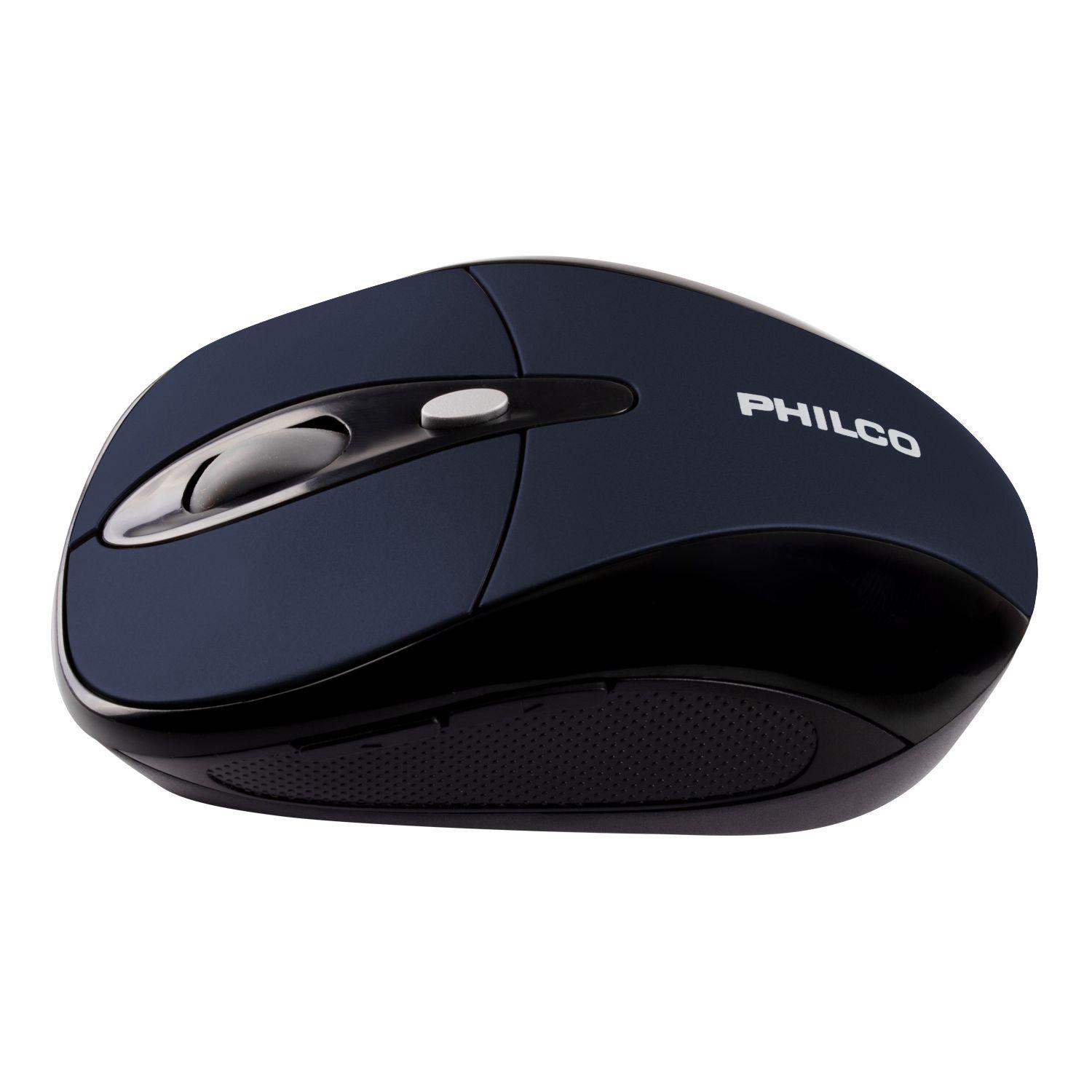 MOUSE ÓPTICO INALÁMBRICO PHILCO 245WA AZUL FJ-1