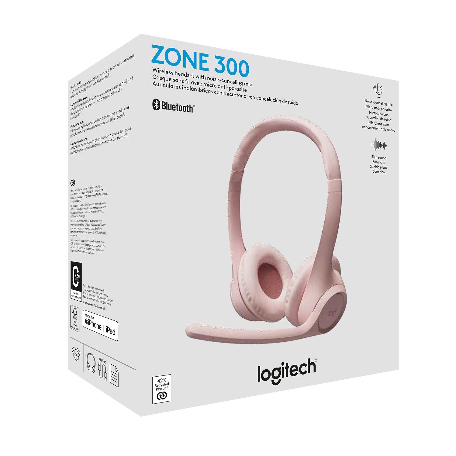 AUDIFONOS LOGITECH, ZONE 300 ROSE-2