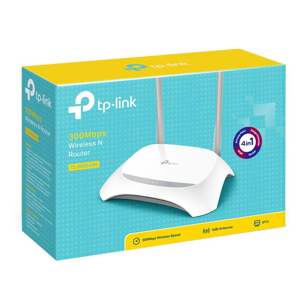 ROUTER TPLINK TL. WR840N 300MBPS WIRELESS N/REP-5