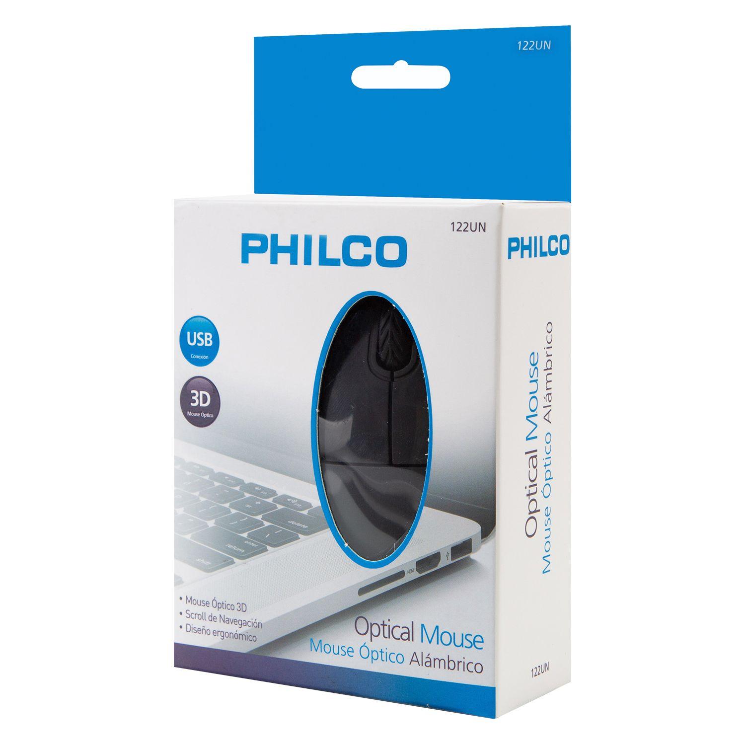 Mouse Optico Usb Negro Philco-0