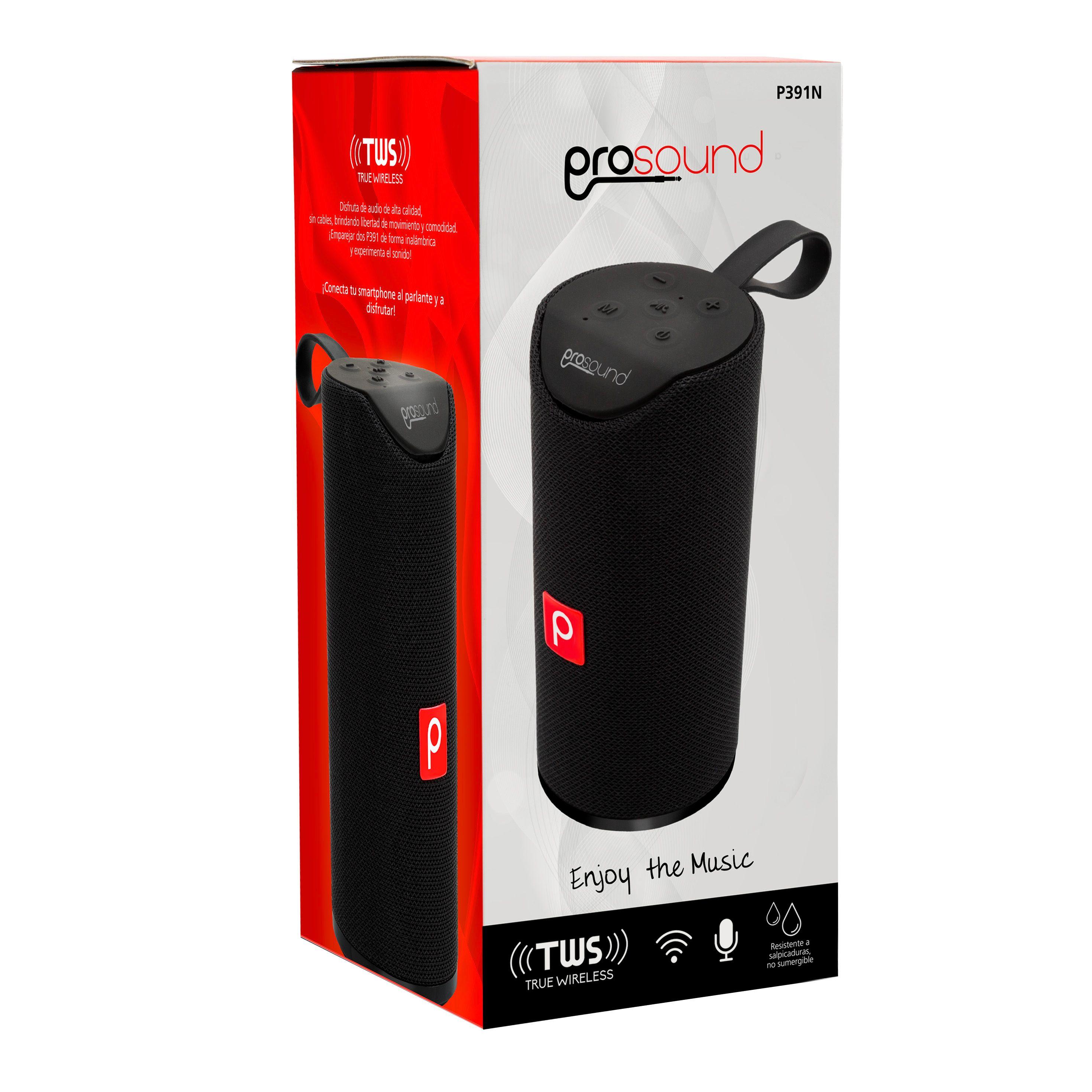 PARLANTE INALÁMBRICO PORTÁTIL PROSOUND COLOR NEGRO Open box-5