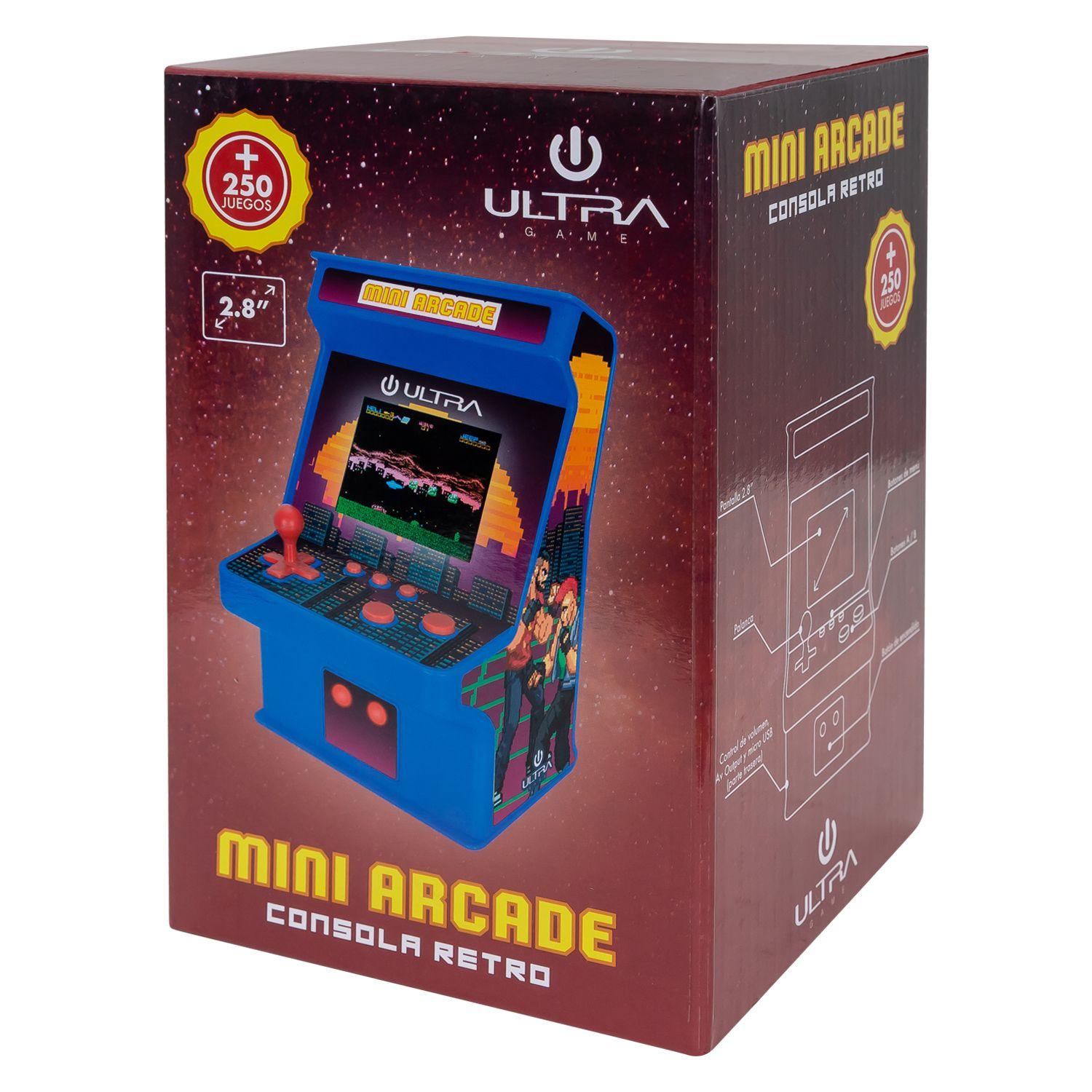 CONSOLA MINI ARCADE 256 JUEGOS LCD 2.8-0