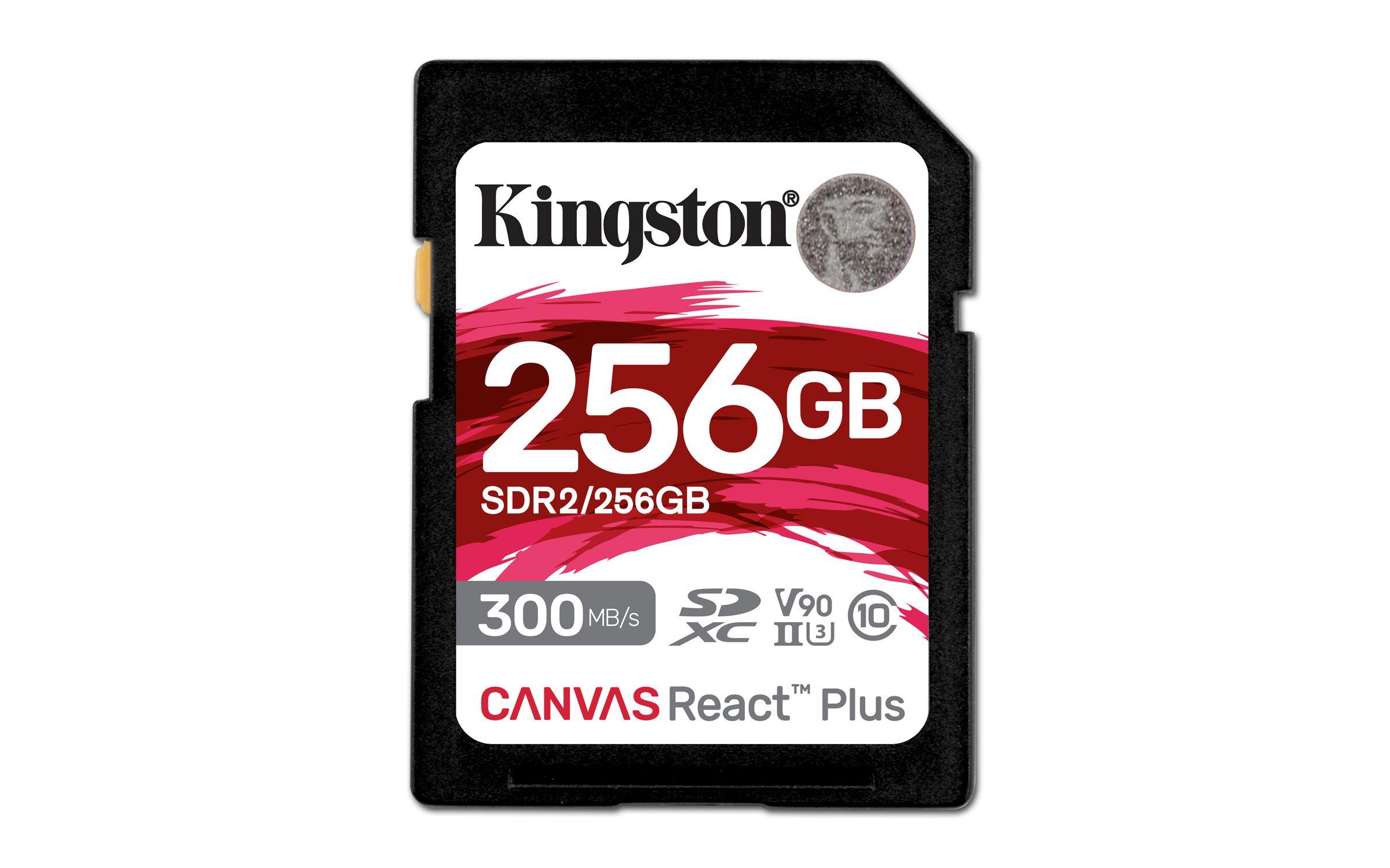 TARJETA MEMORIA SD KINGSTON CANVAS REACT PLUS 256GB 300MB/S-2