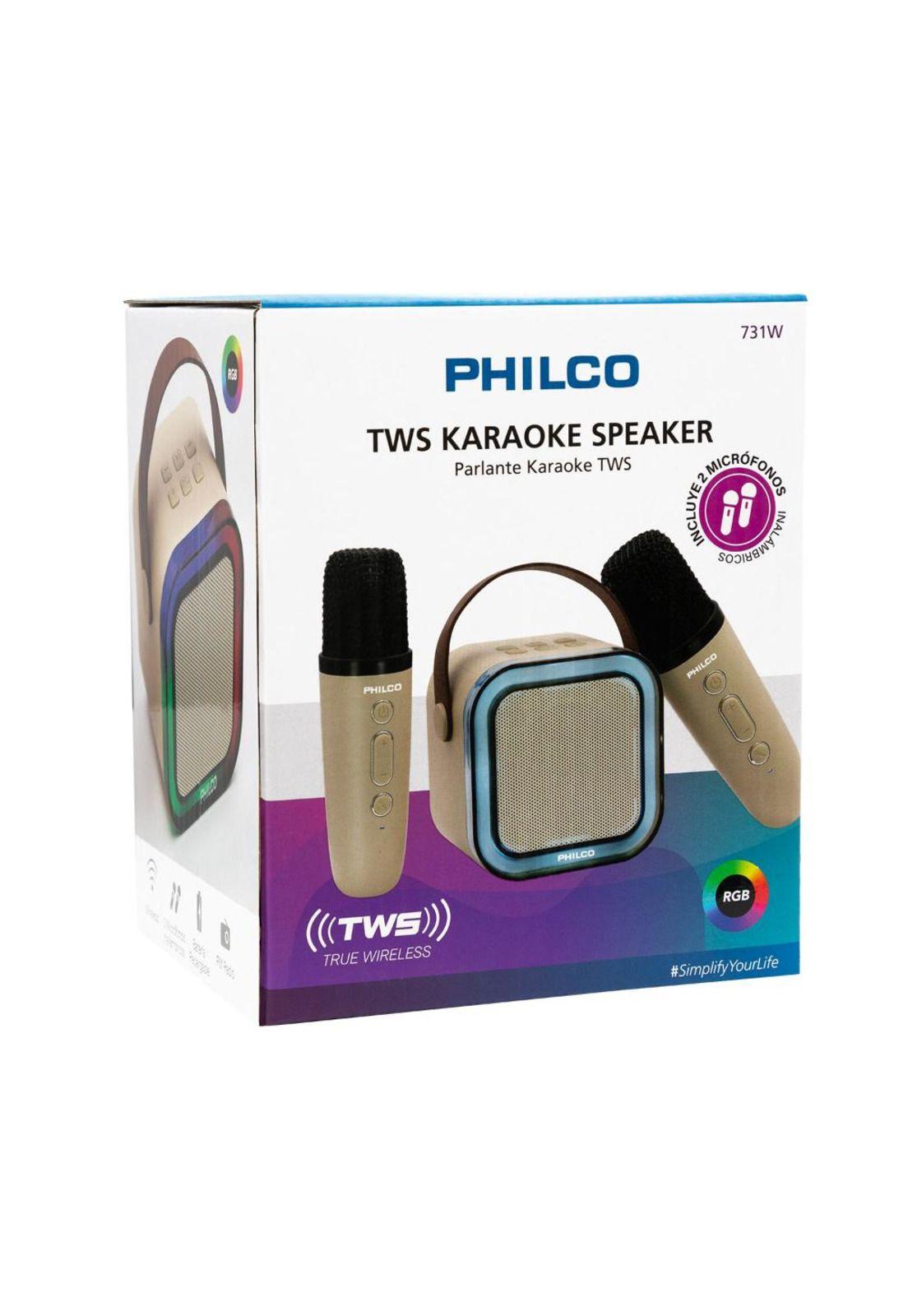 arlante Karaoke TWS + 2 Micrófonos Philco-5