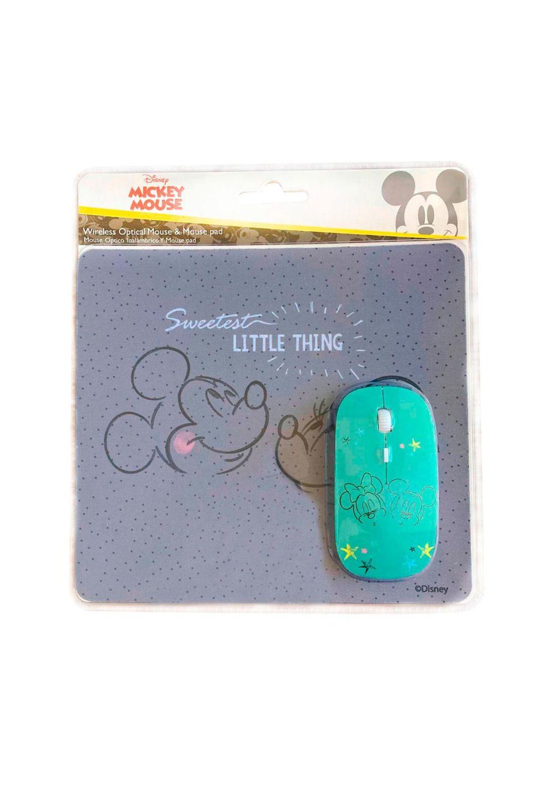 KIT MOUSE INALAMBRICO Y MOUSE PAD MICKEY 2-4