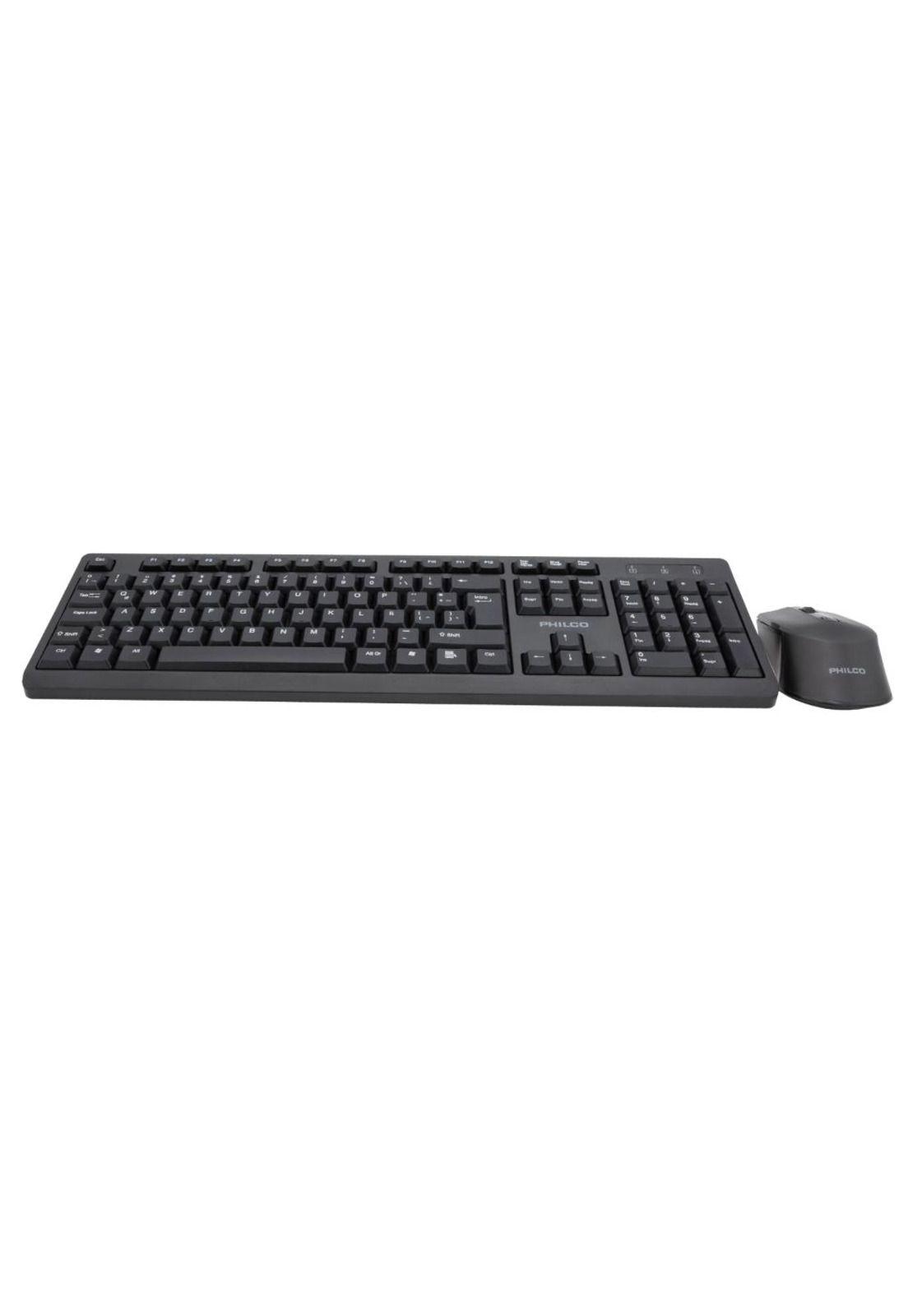 COMBO INALÁMBRICO MOUSE + TECLADO 6354K NEGRO-3