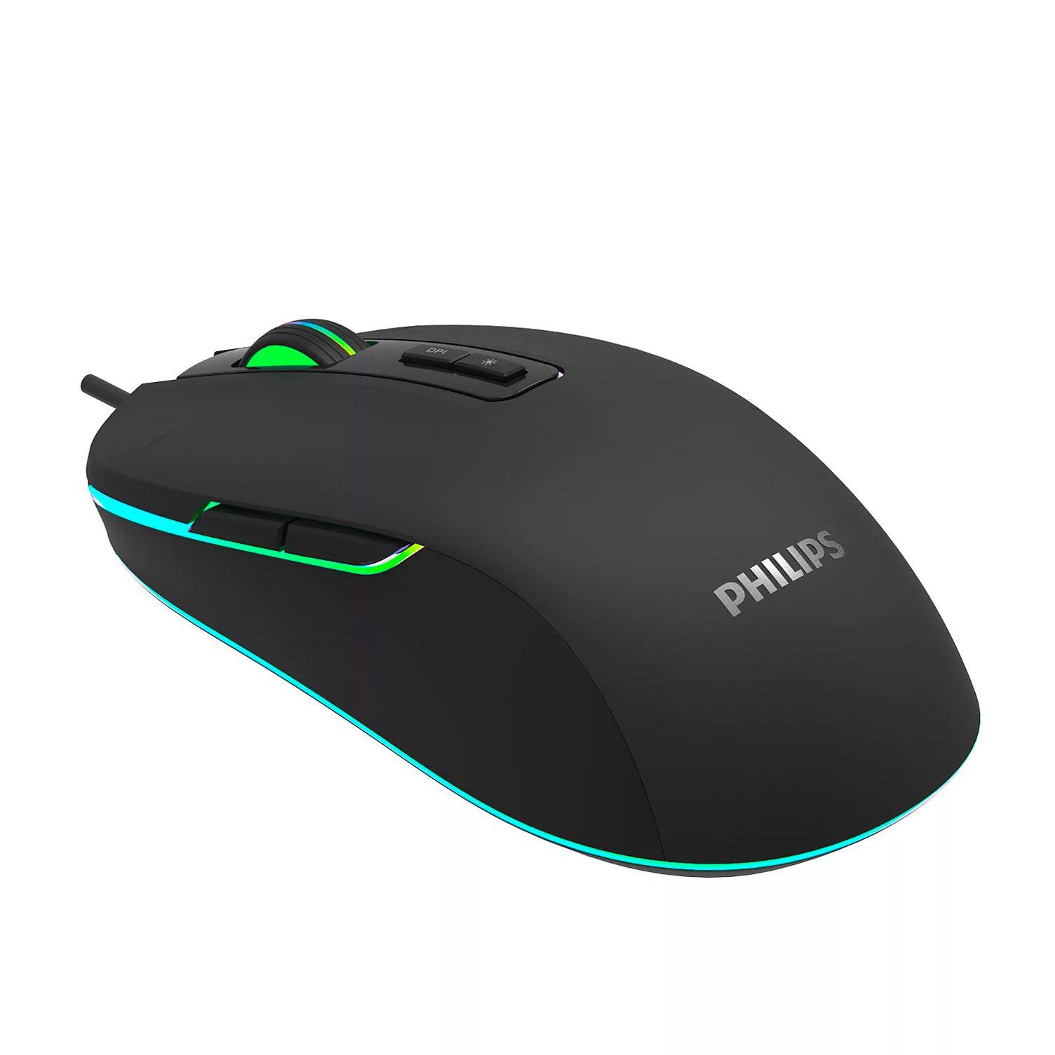 MOUSE GAMER ALAMBRICO PHILIPS 7 BOTONES SPK9414-2