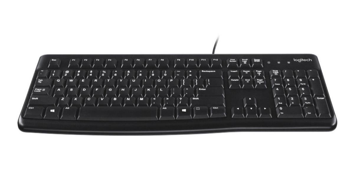 Teclado Logitech K120 Qwerty Español España Color Negro-1
