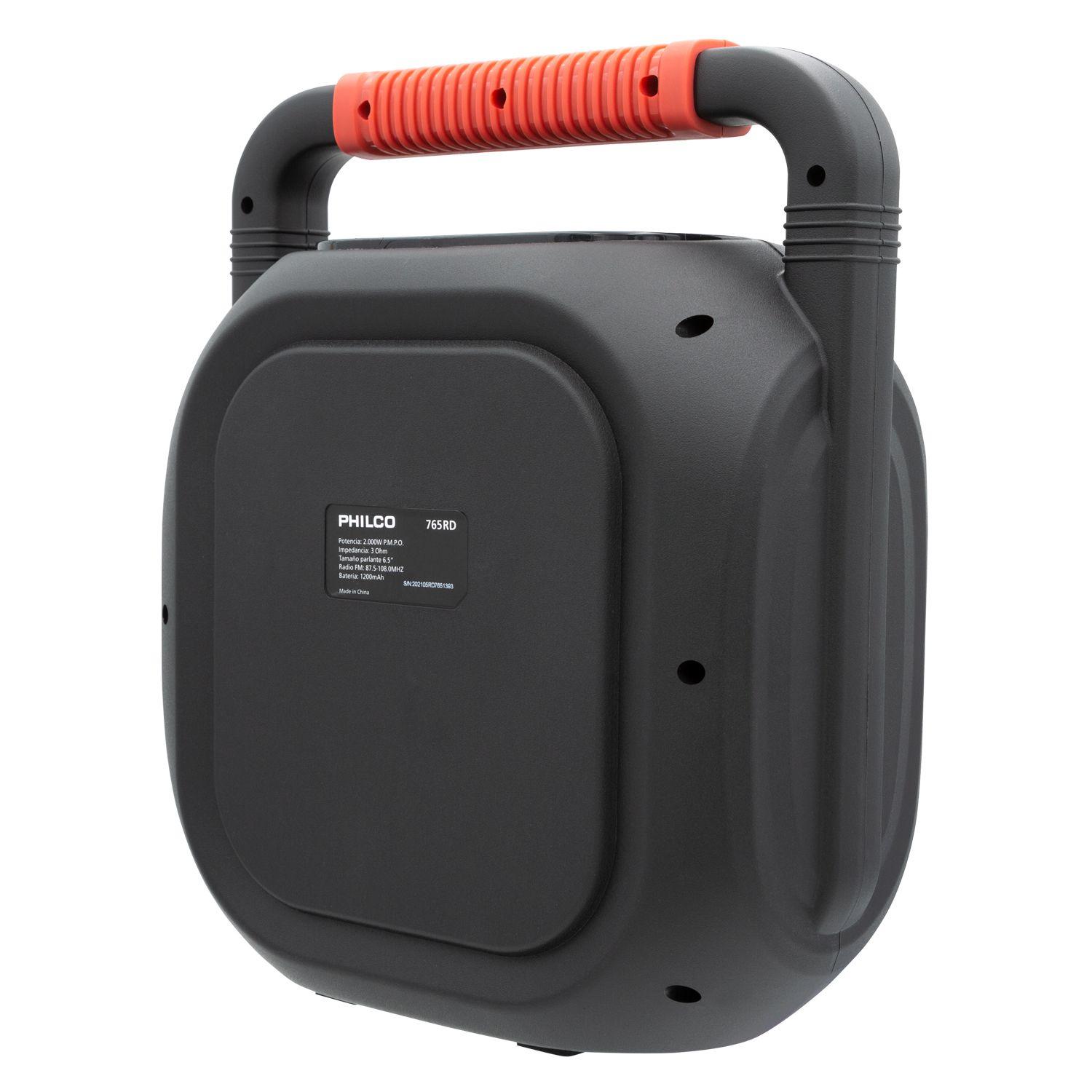 Parlante Karaoke 765rd 6.5  Philco Rojo Open box-6