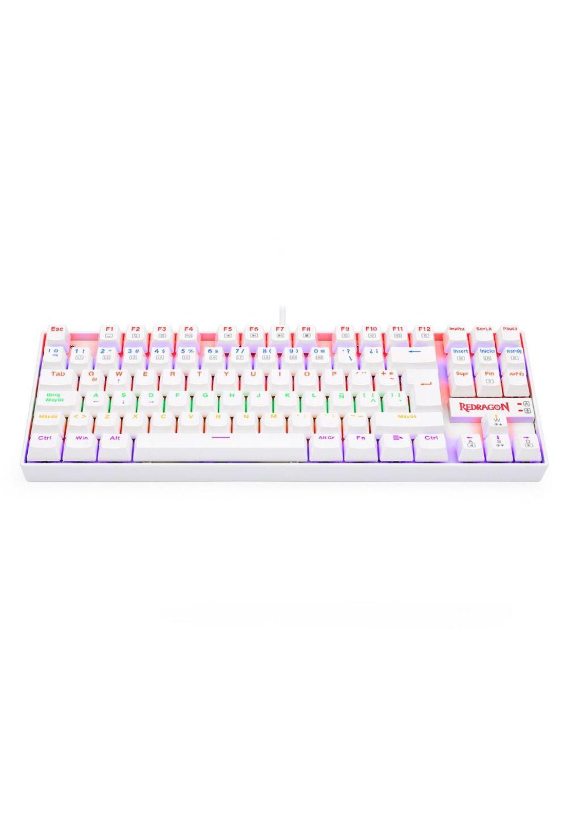 K552W-KR-SP TECLADO KUMARA RAINBOW WHITE SWITCH ROJO SP-2