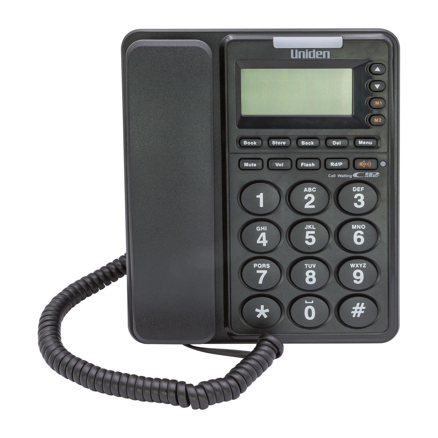 TELEFONO SOBREMESA UNIDEN 6411 NEGRO Open box-2