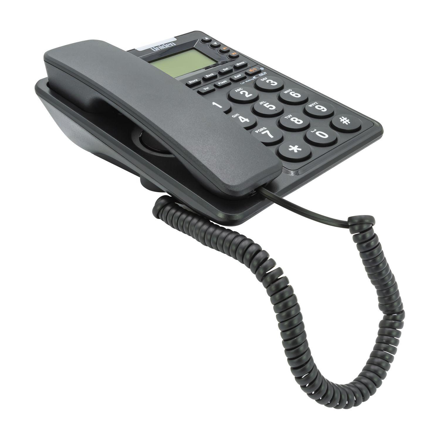 TELEFONO SOBREMESA UNIDEN 6411 NEGRO Open box-3