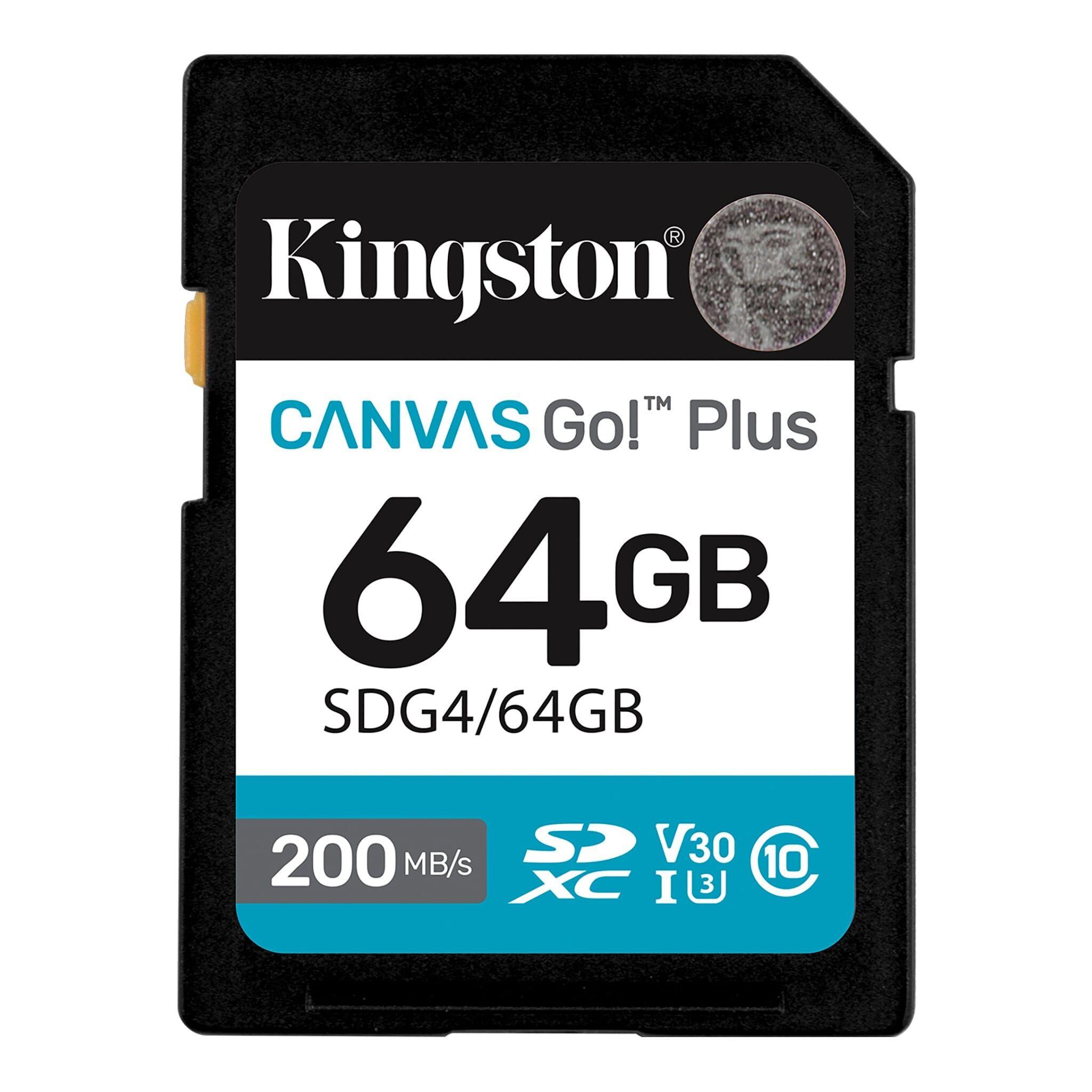 SDG4/64GB SDXC CANVAS GO PLUS Gen4 200MB/s C10 UHS-I U3 V30-2